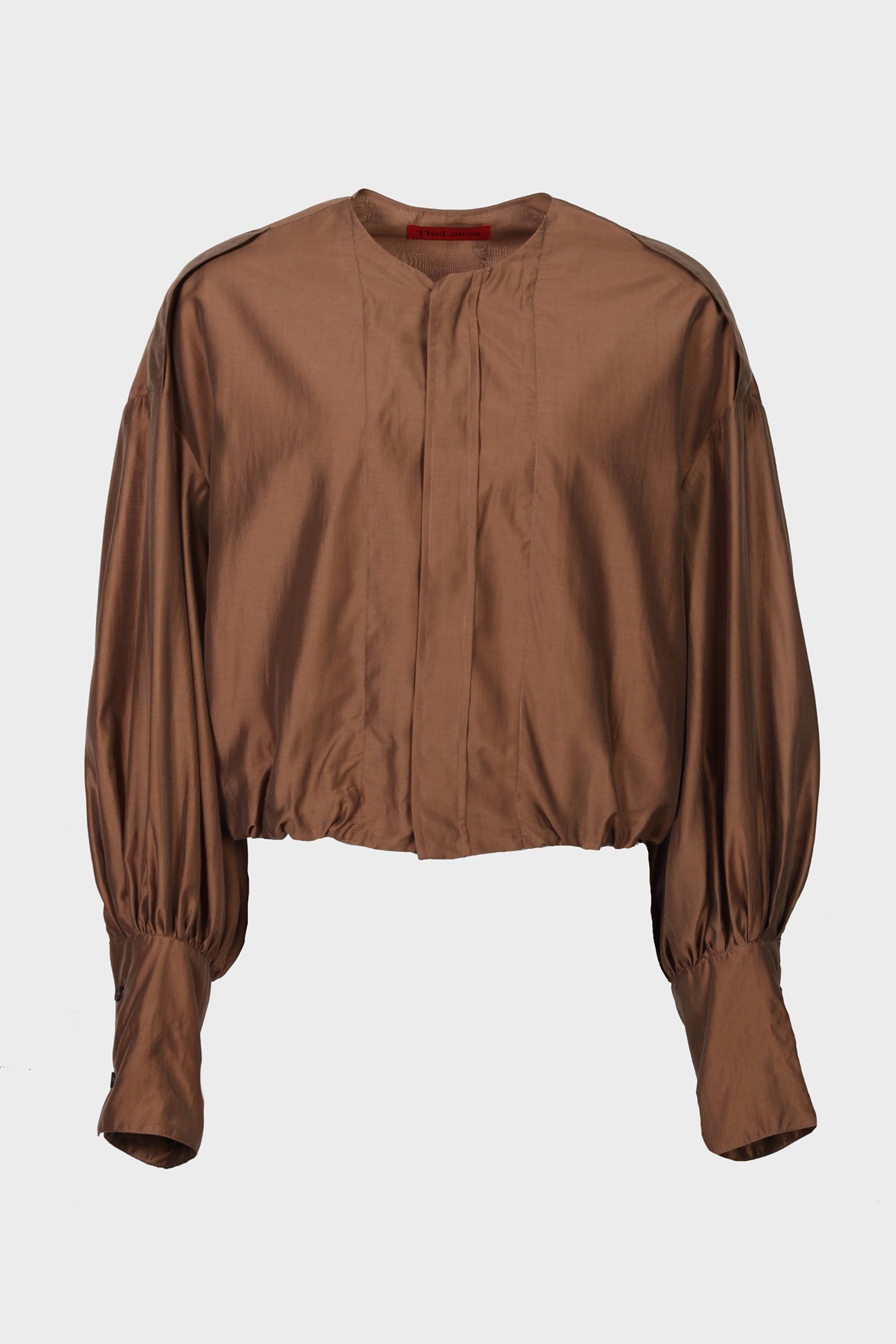 THE LATEST Lightweight Musselin Blouse in Chocolate