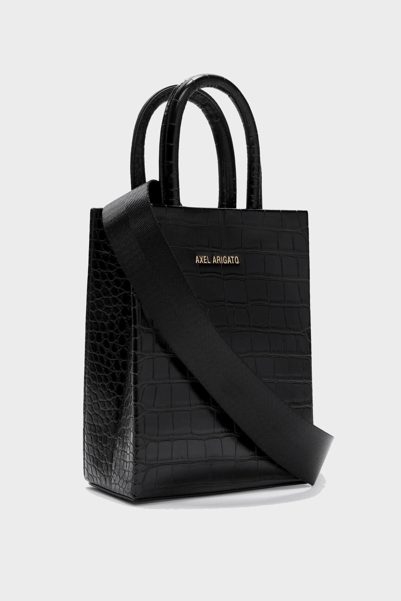 AXEL ARIGATO Shopping Bag Mini in Croco Black