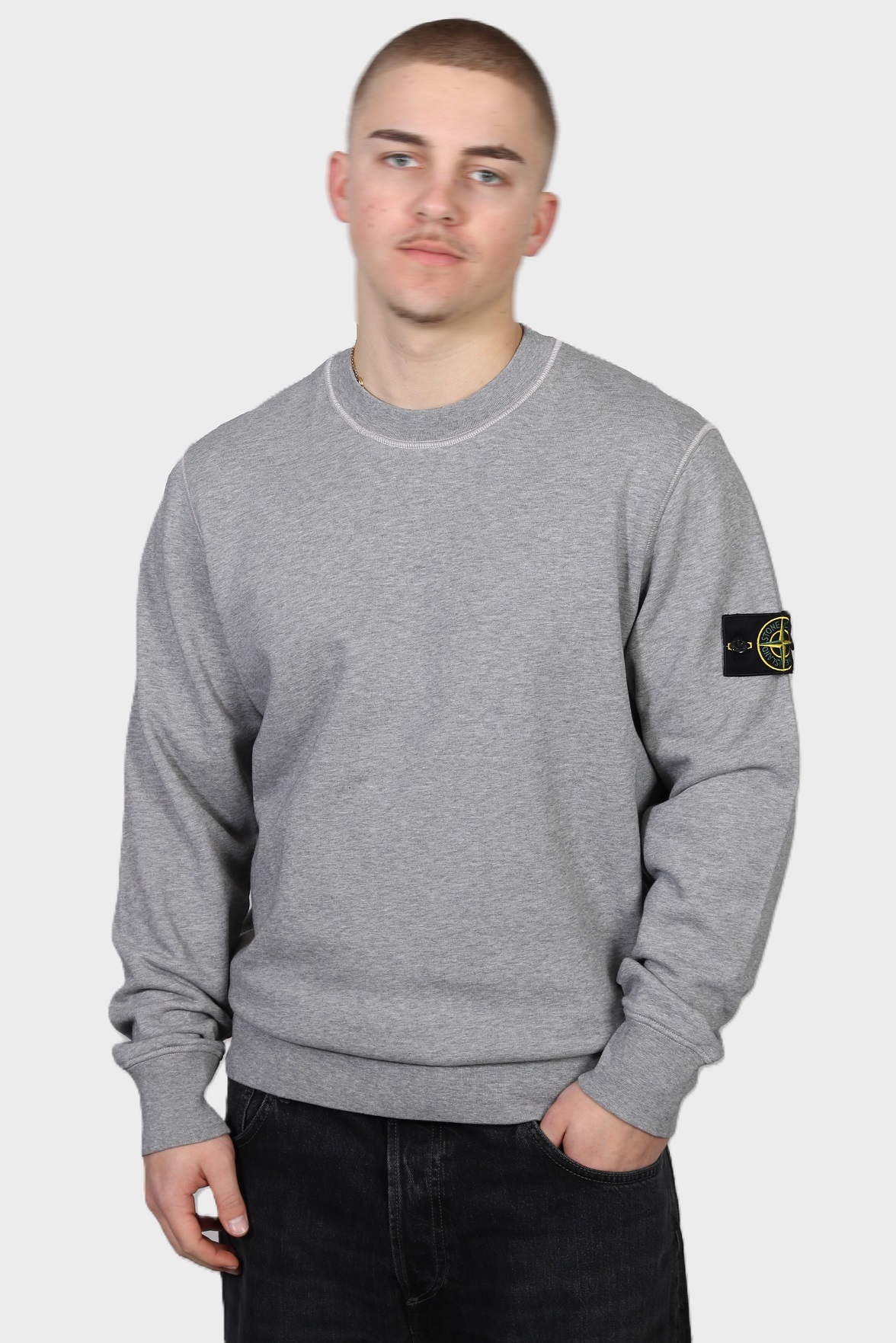STONE ISLAND Sweatshirt in Heather Grey