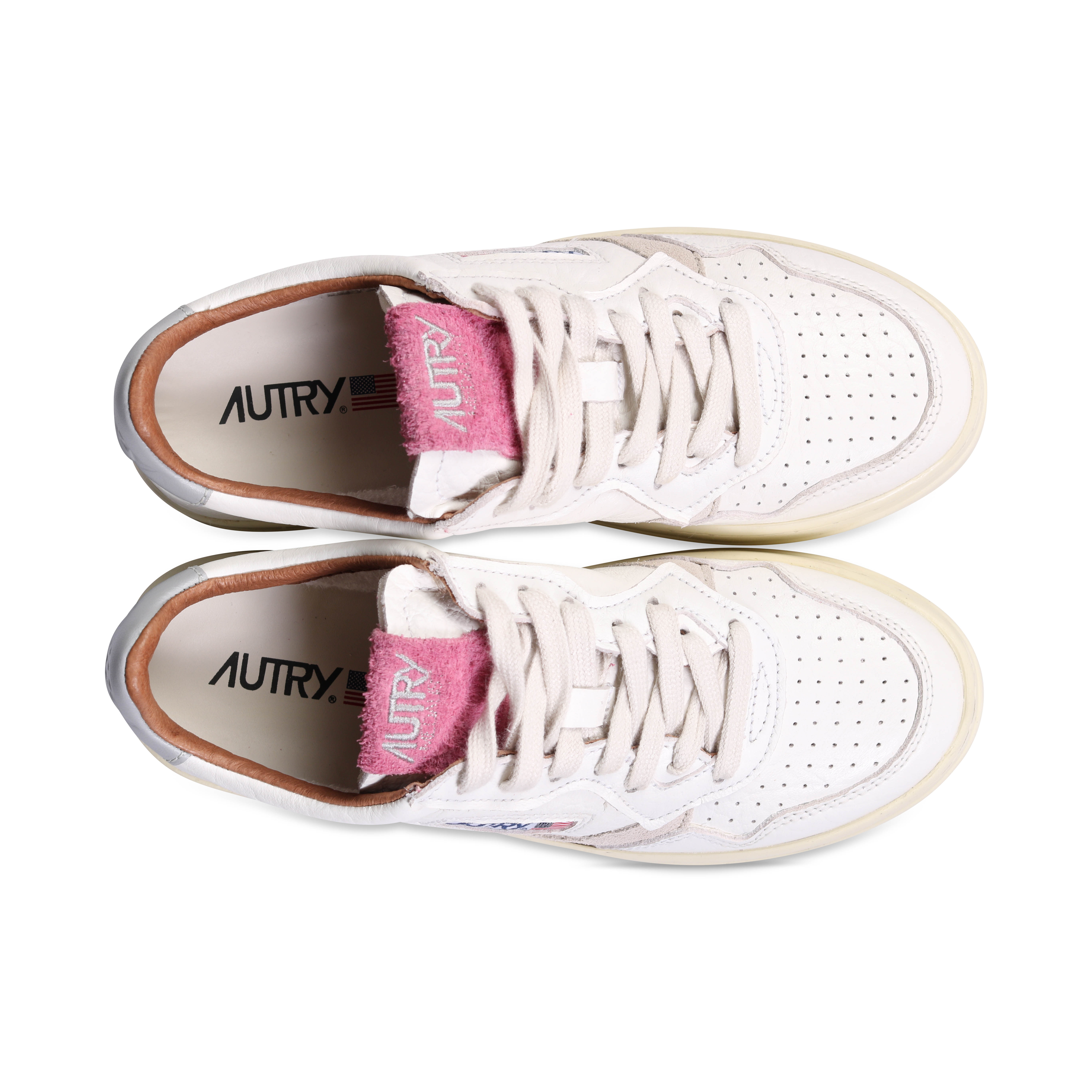 Autry Action Shoes Low Sneaker Elephant White/Grey/Pink