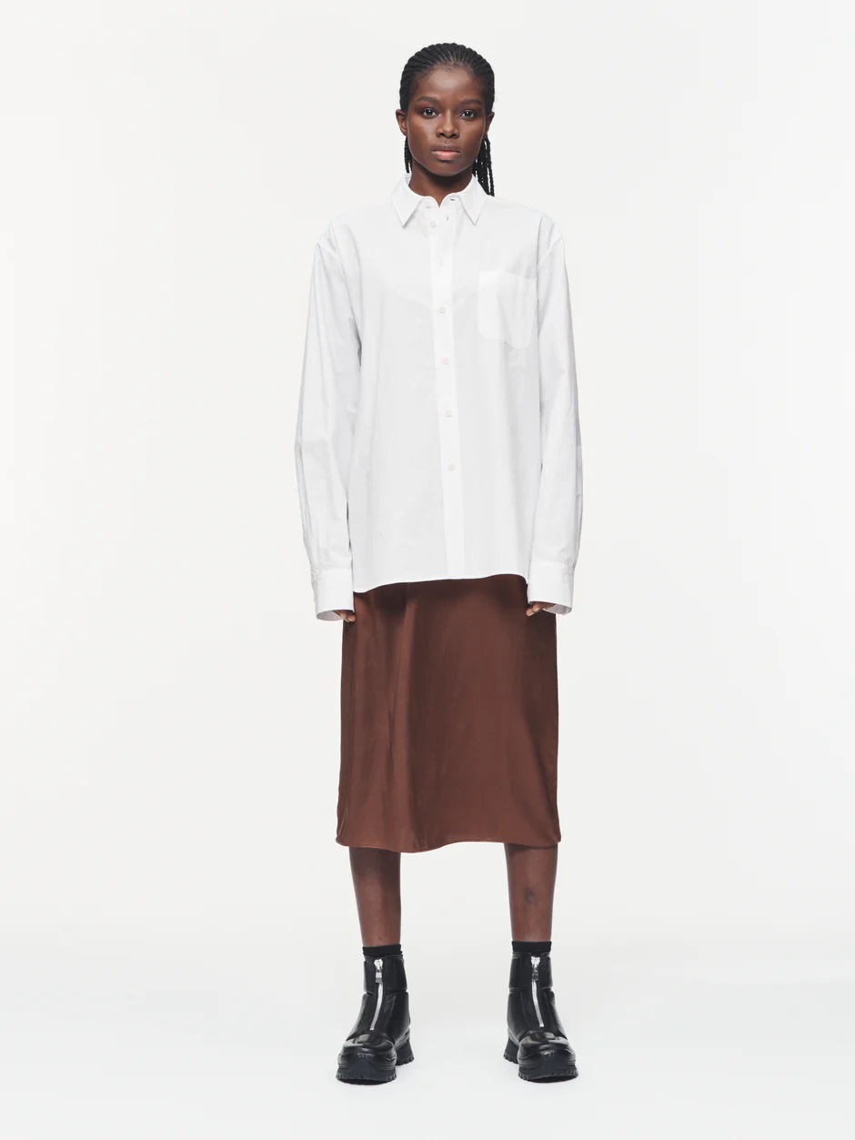 6397 Biggie Buttondown Shirt in Optic White M