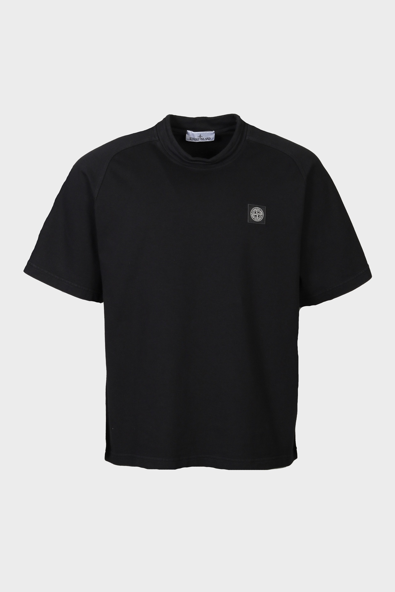 STONE ISLAND Heavy Cotton Oversize T-Shirt in Black
