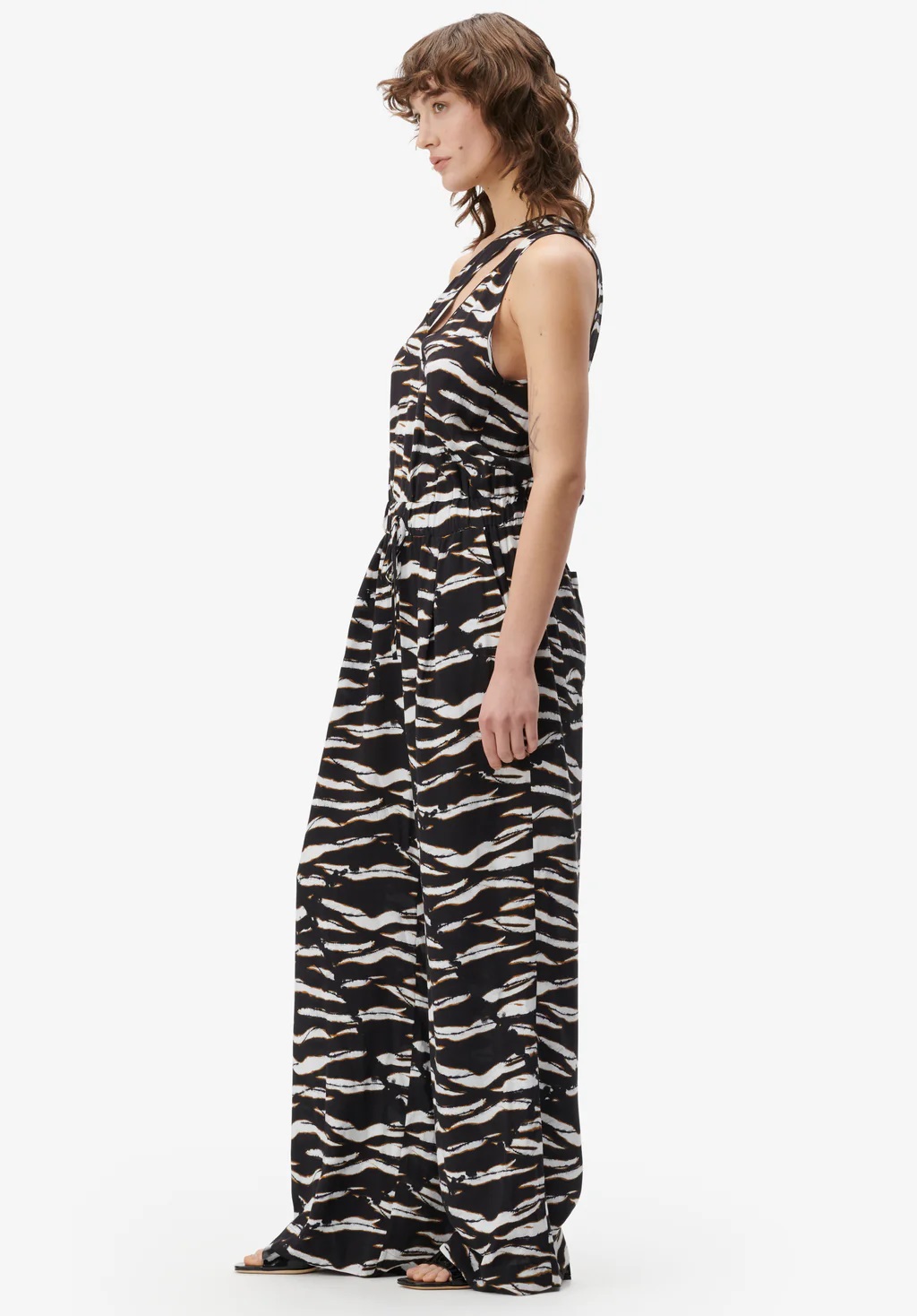 LALA BERLIN Jumpsuit Daliya in Dark Zebra Wave XS