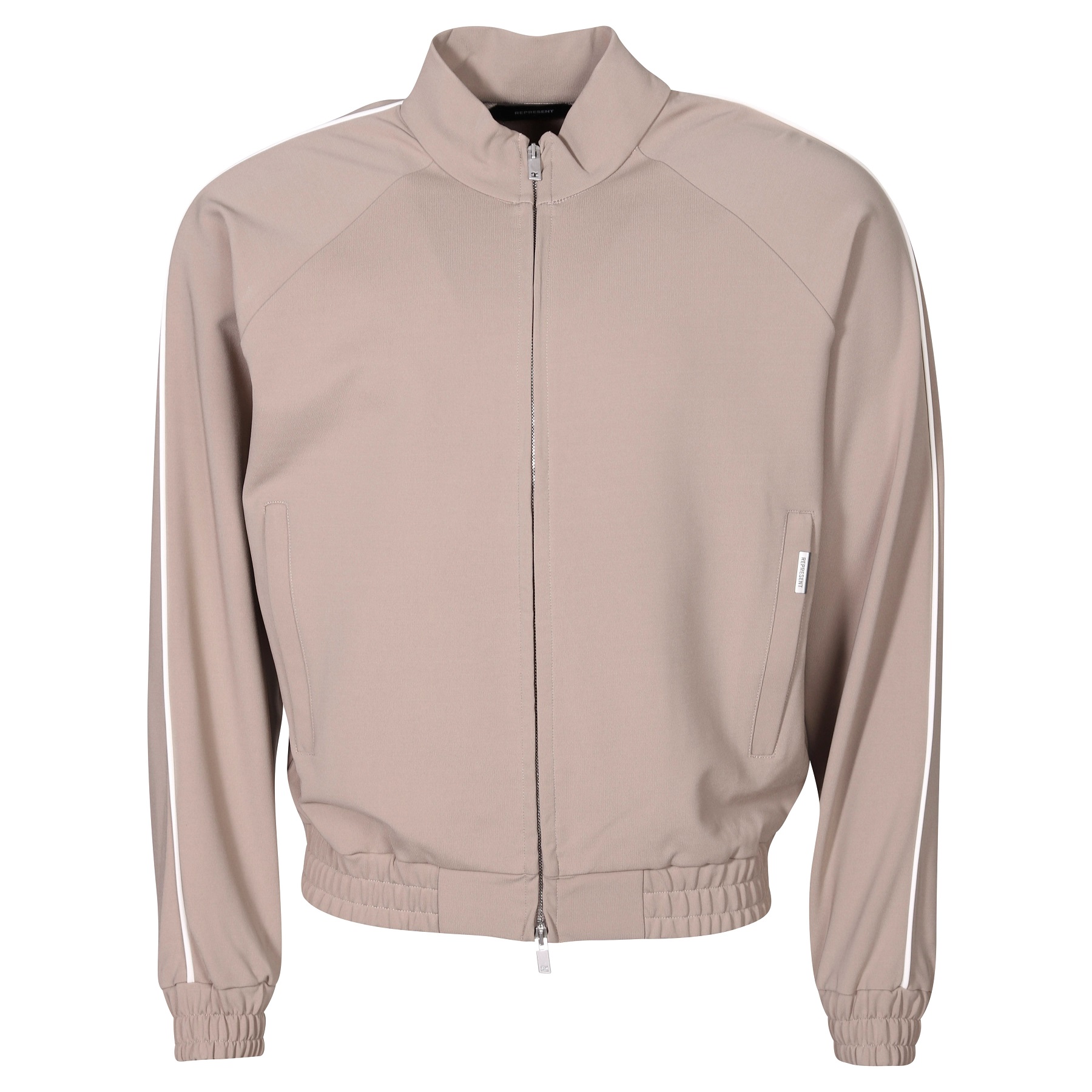 REPRESENT Tracksuit Jacket in Mushroom/Flat White