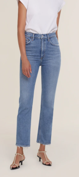 Agolde Jeans Wilder Jean Mid Rise Comfort Straight Cascadia Wilder