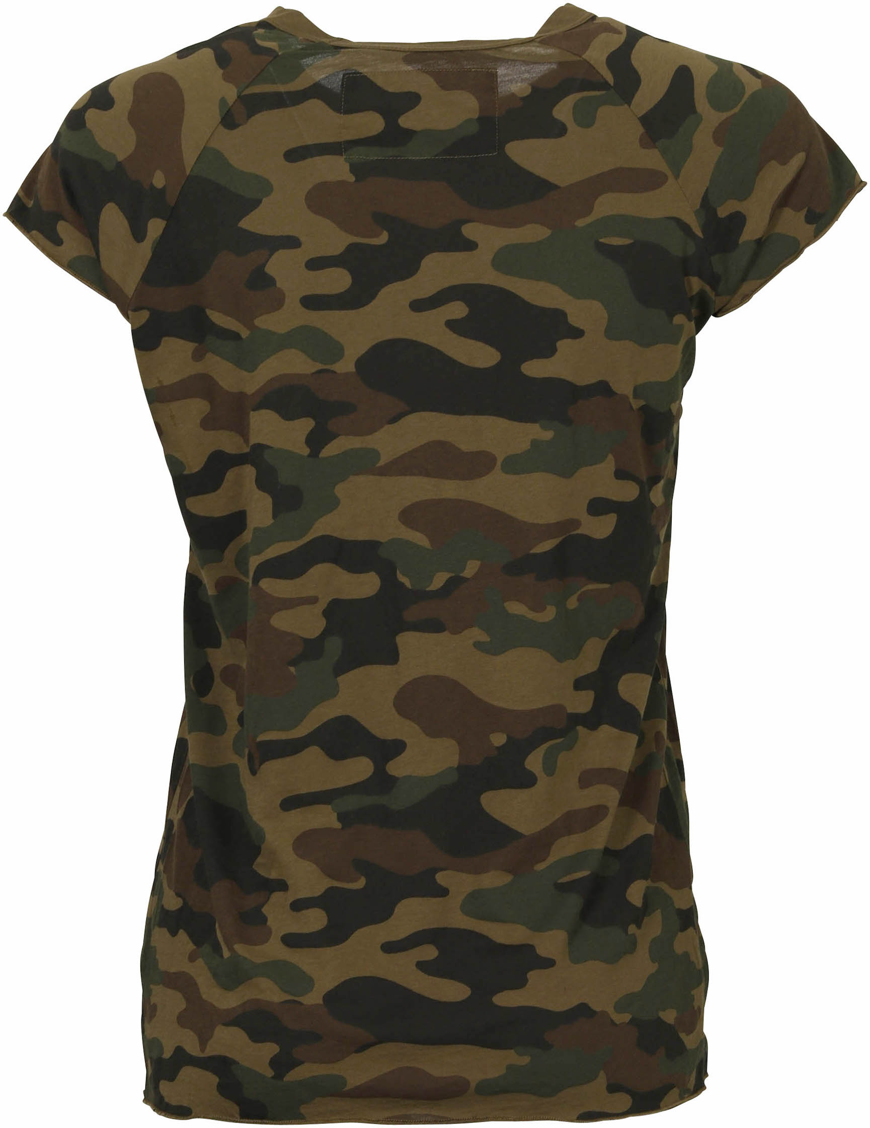 Nili Lotan Baseball Tee Green Camouflage S