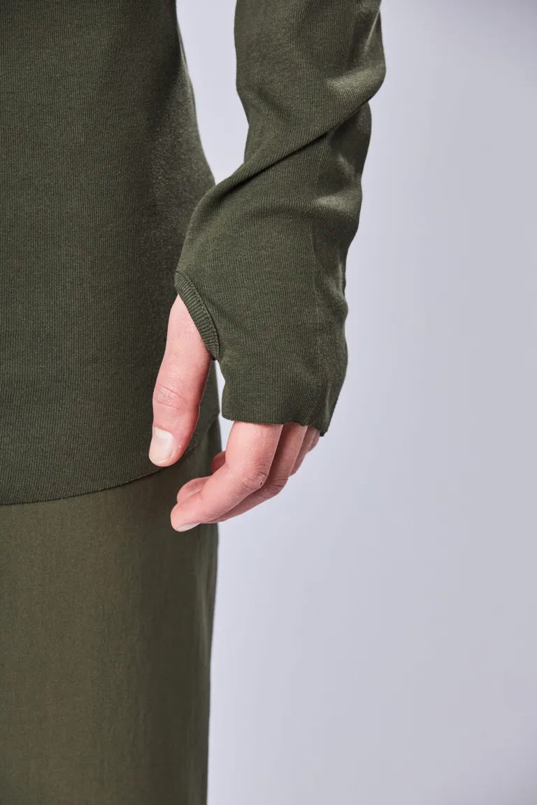 THOM KROM Longsleeve in Green