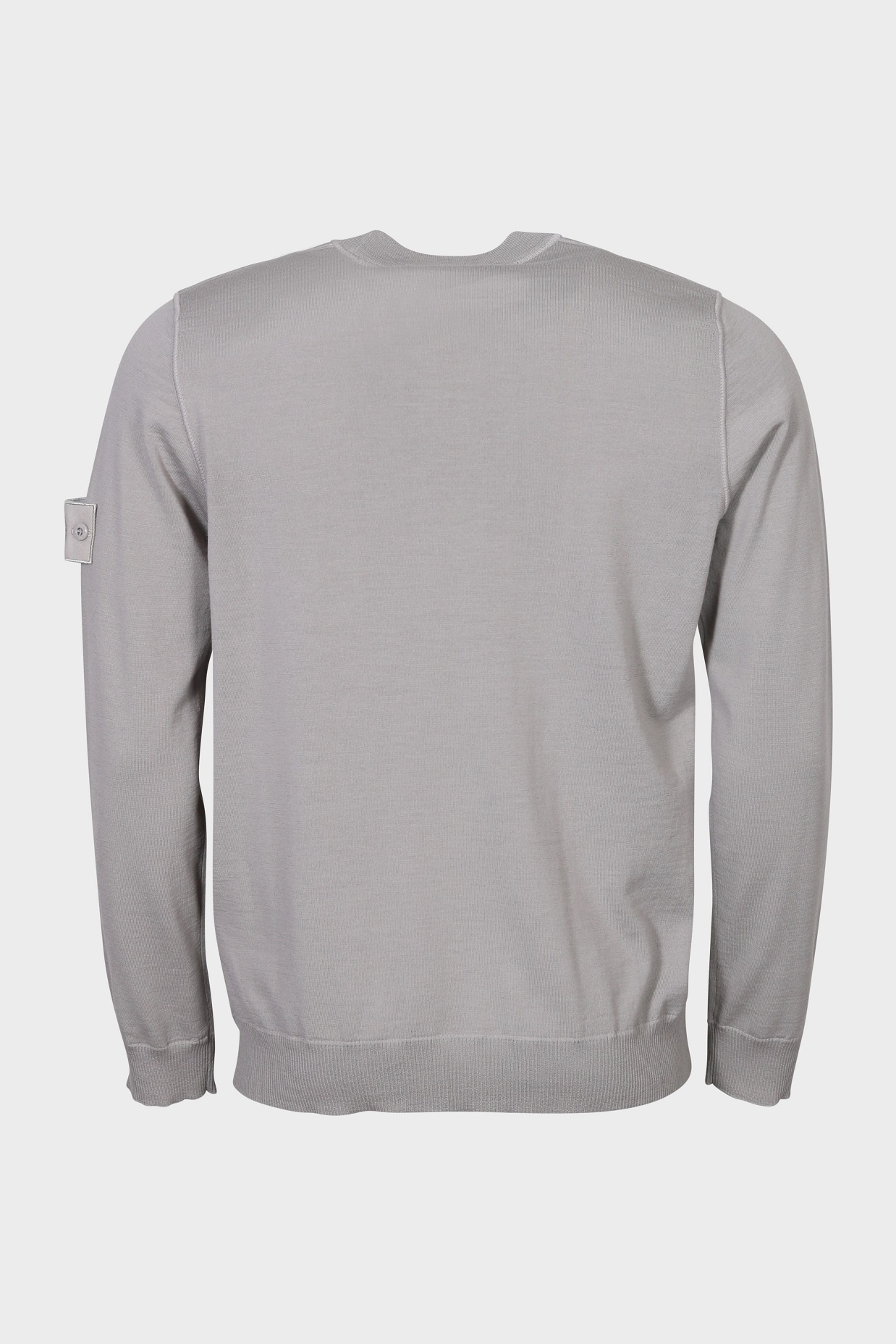 STONE ISLAND GHOST Knit Pullover in Light Grey STONE ISLAND GHOST Knit Pullover in Light Grey