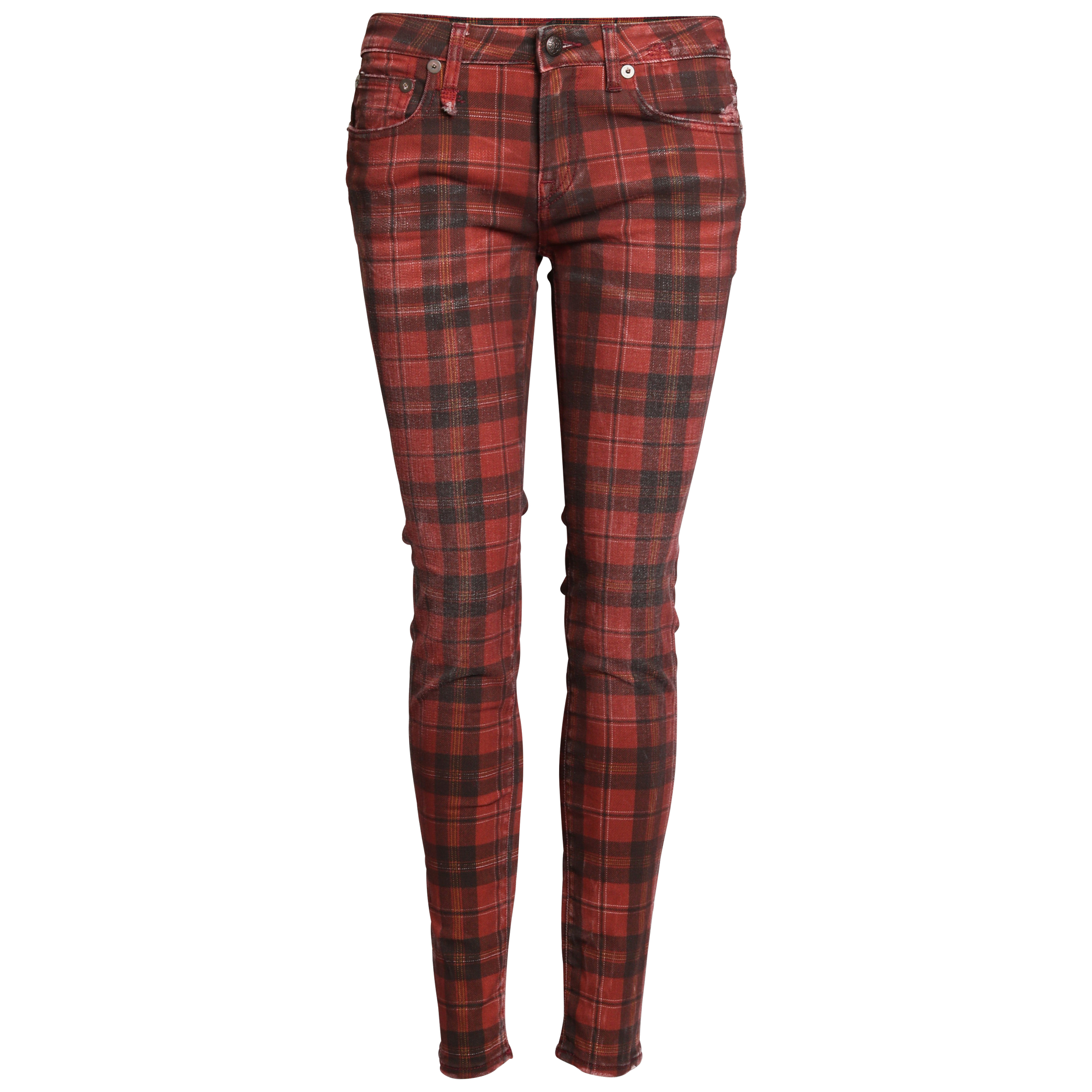 R13 Skinny Pants Kate kariert