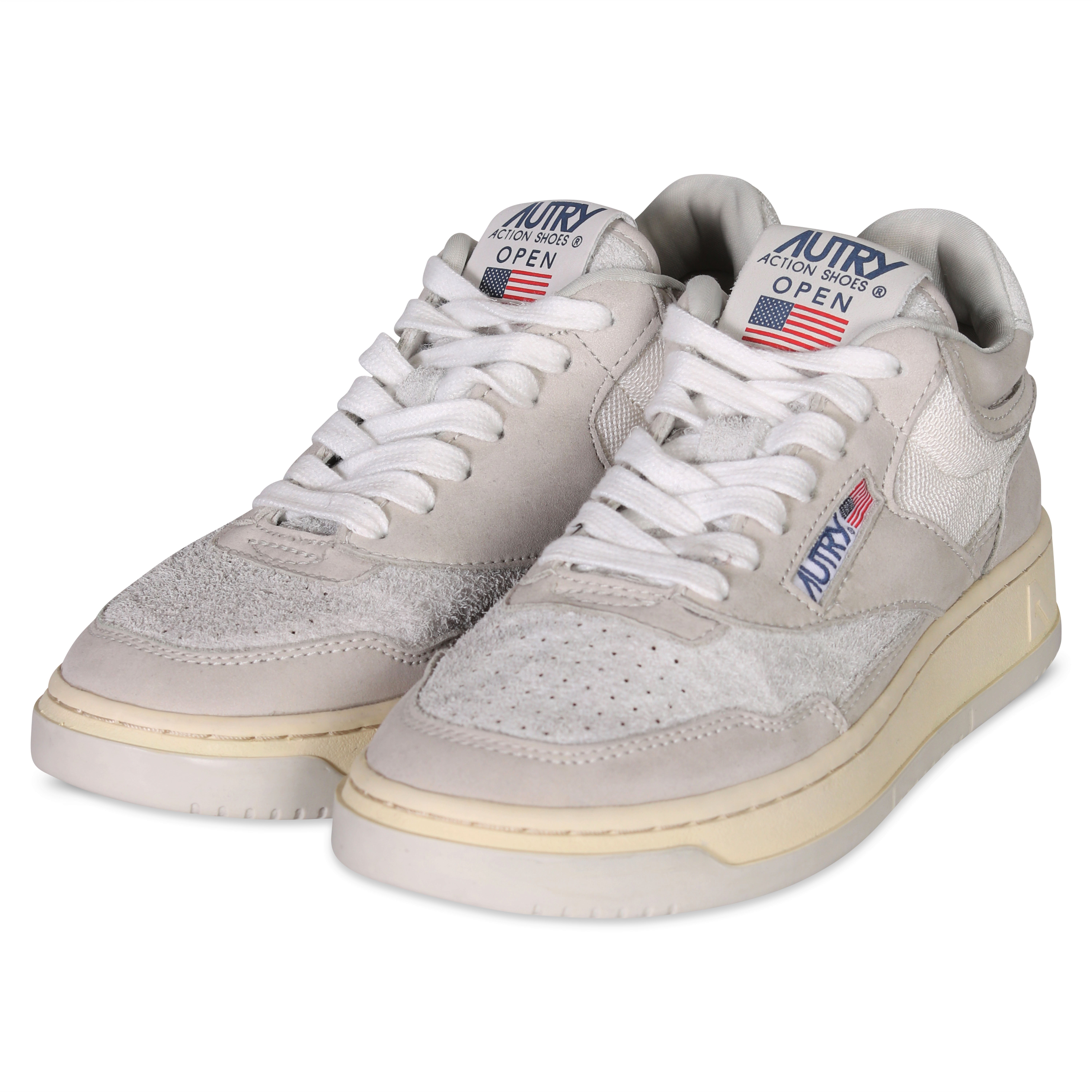 Autry Action Shoes Mid Open White/Grey 43