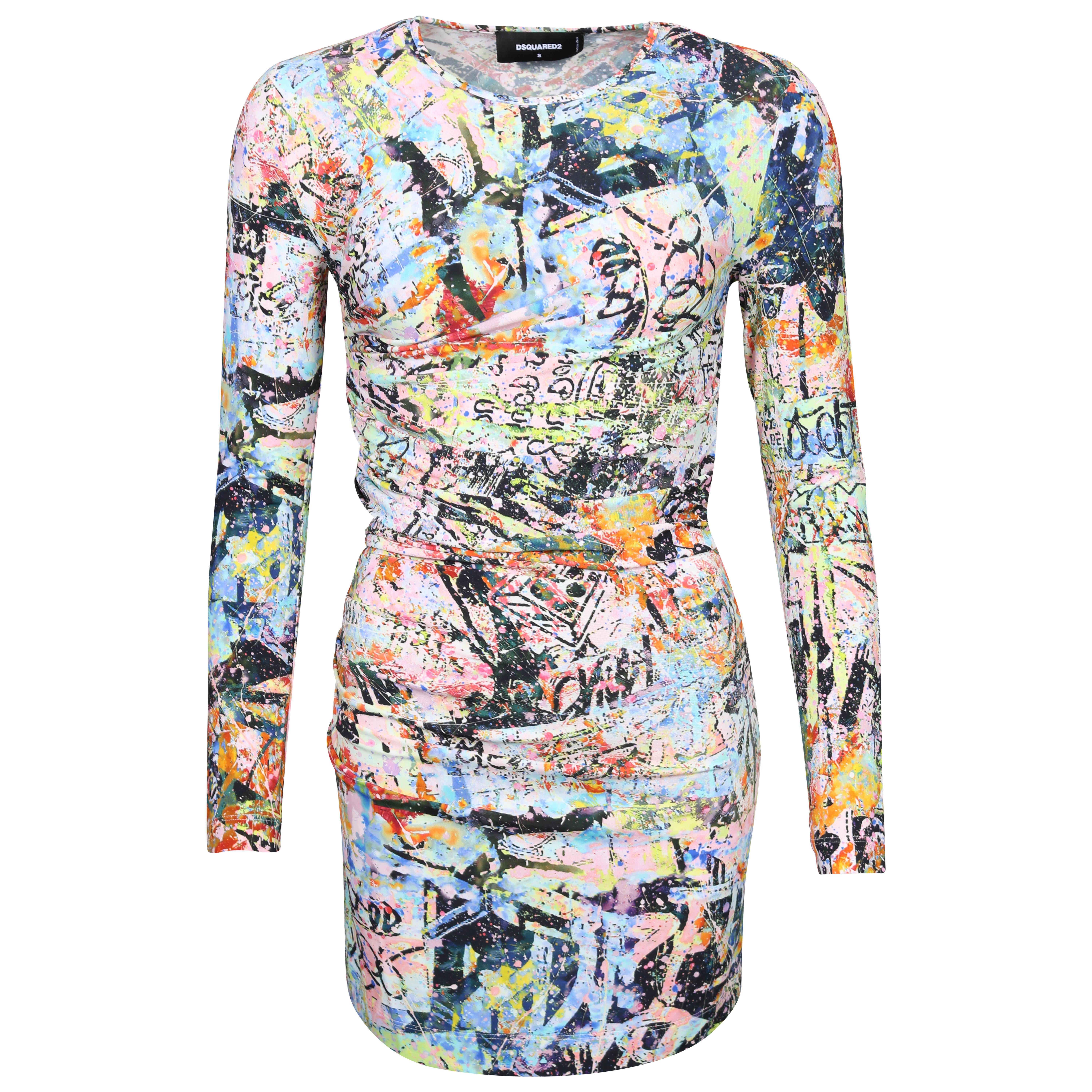 Dsquared Commotion Short Dress Multicolour