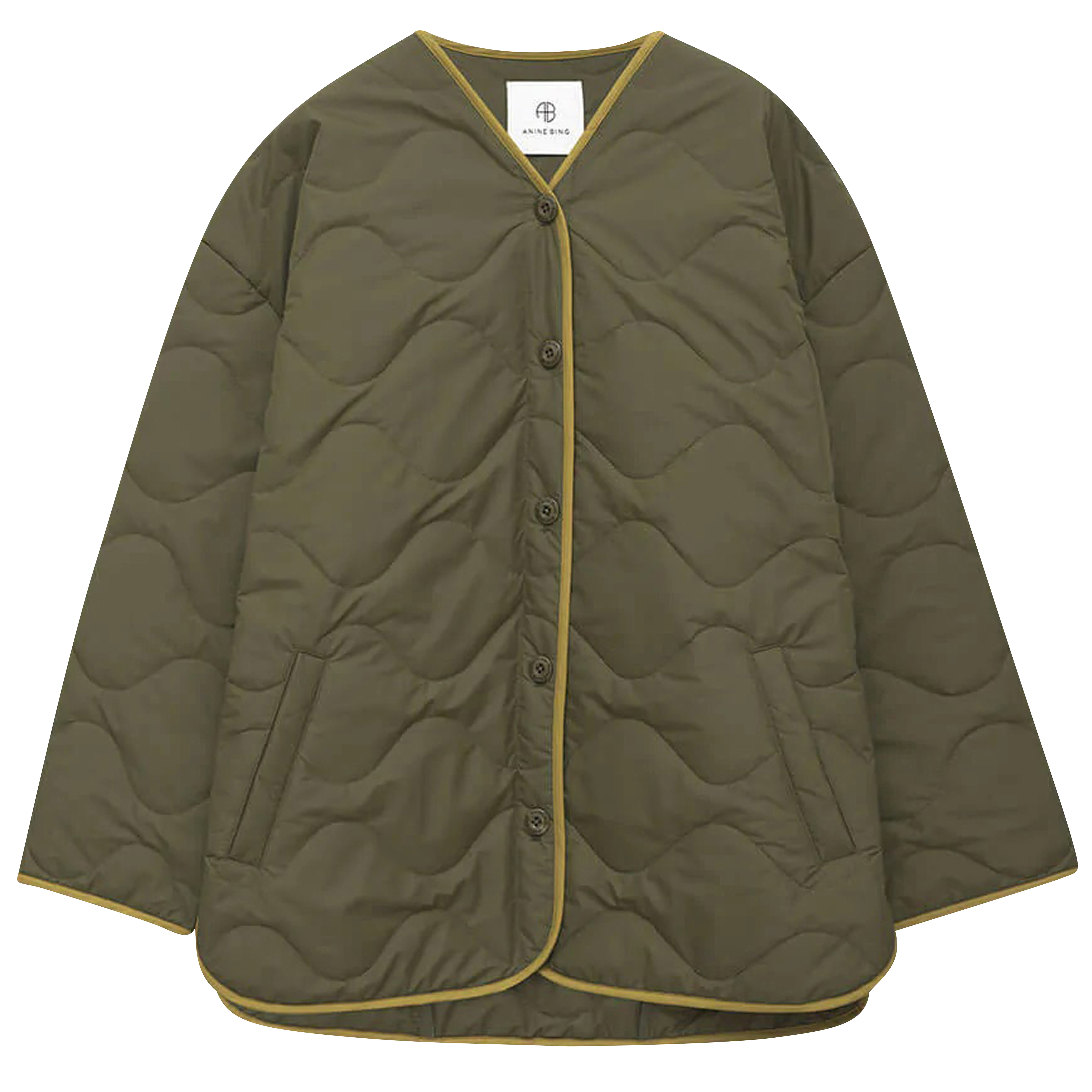 Anine Bing Paddington Rain Coat in Green