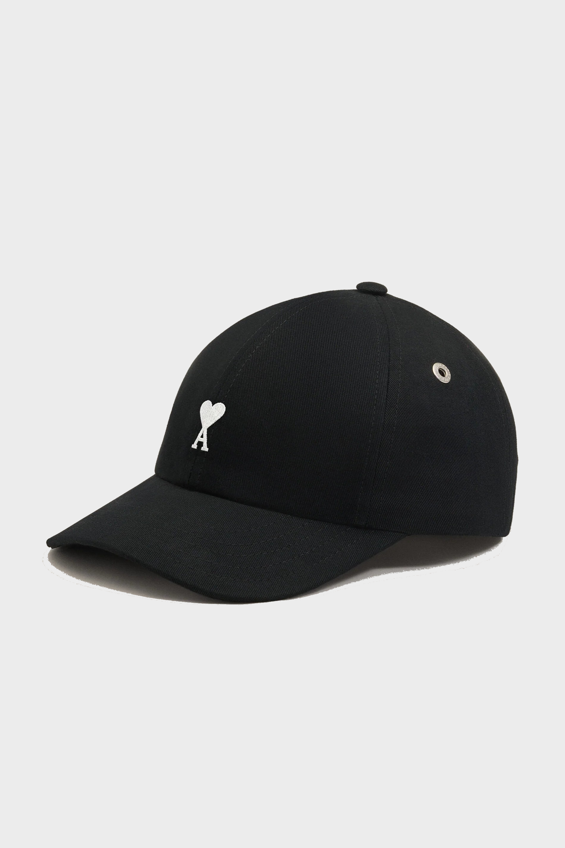 AMI PARIS de Coeur Cap in Black / White Logo