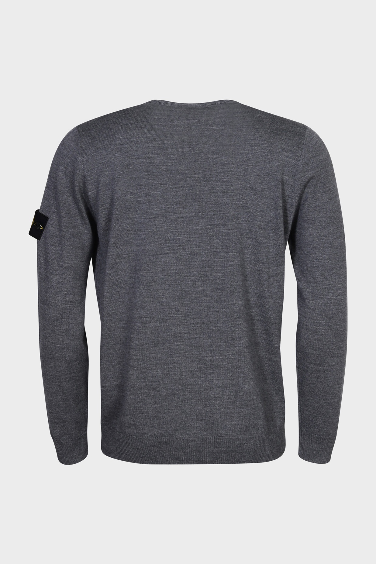 STONE ISLAND Superfine Knit Pullover in Dark Grey Melange