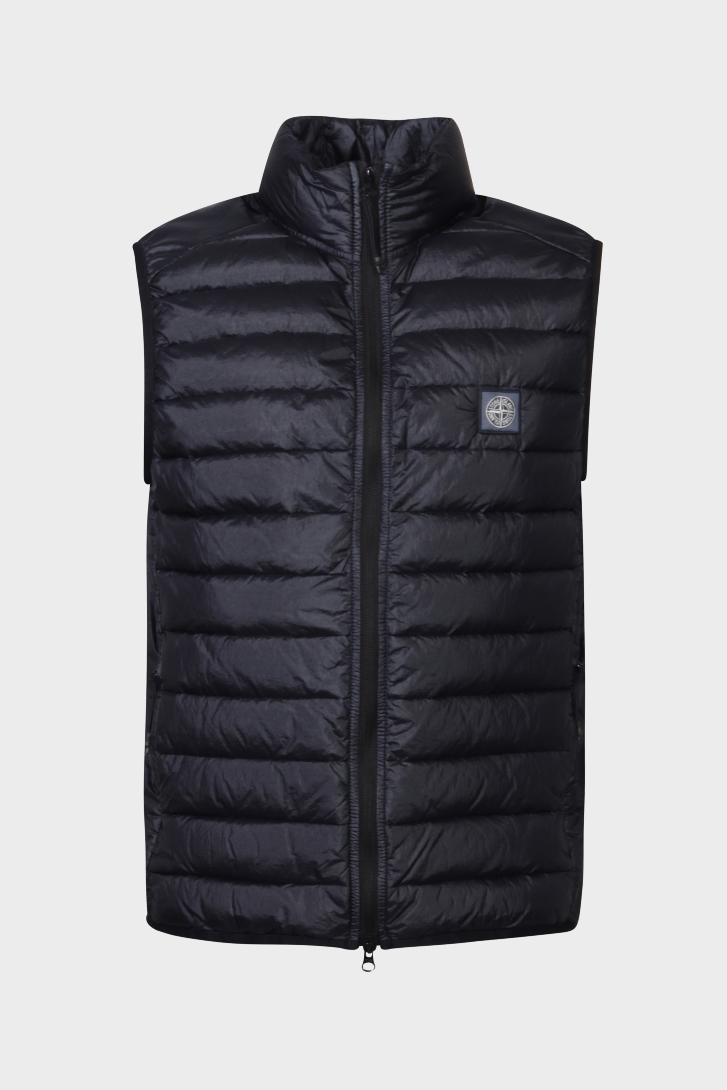 STONE ISLAND Down Vest in Navy