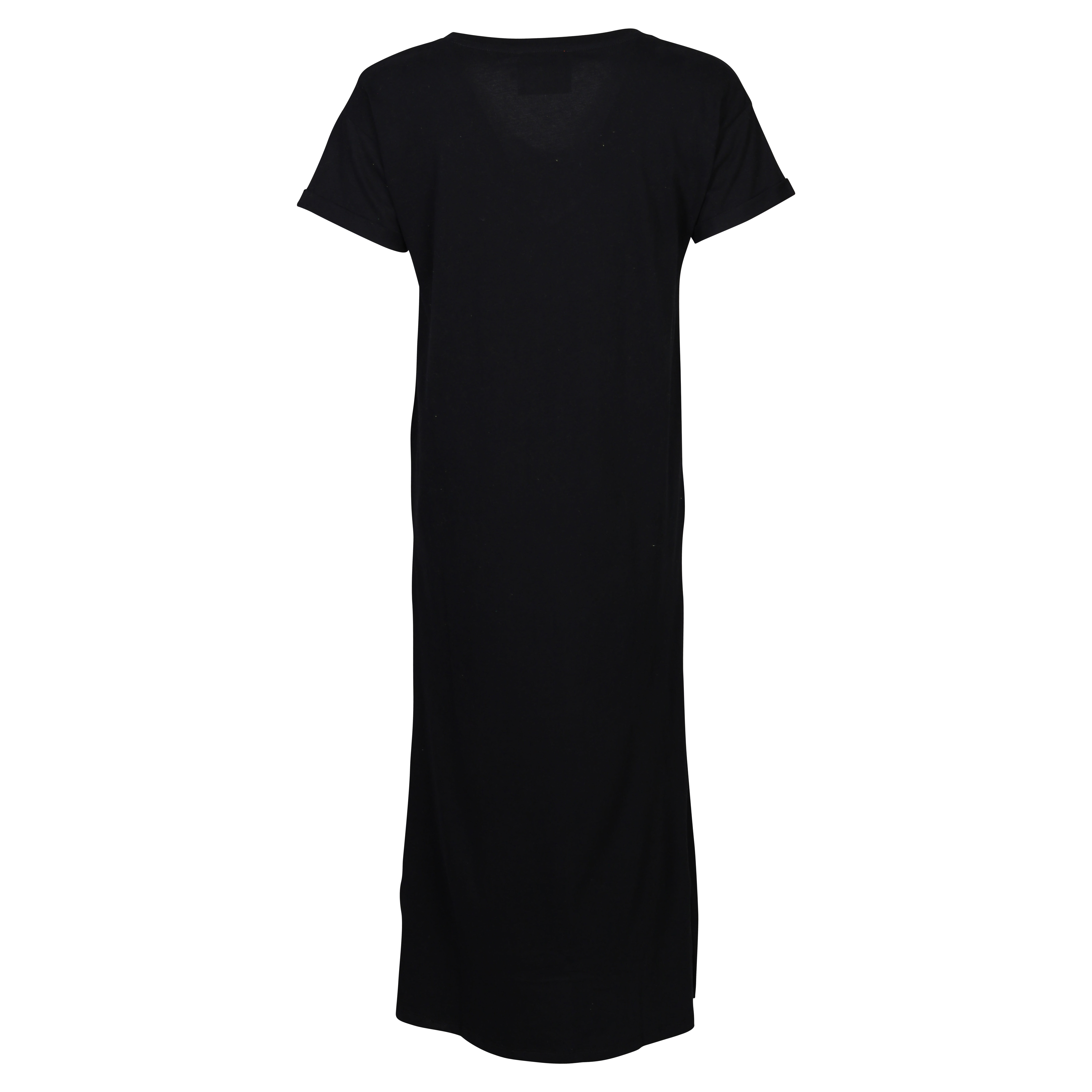 Absolut Cashmere V-Neck Jersey Dress Lorene in Black  L