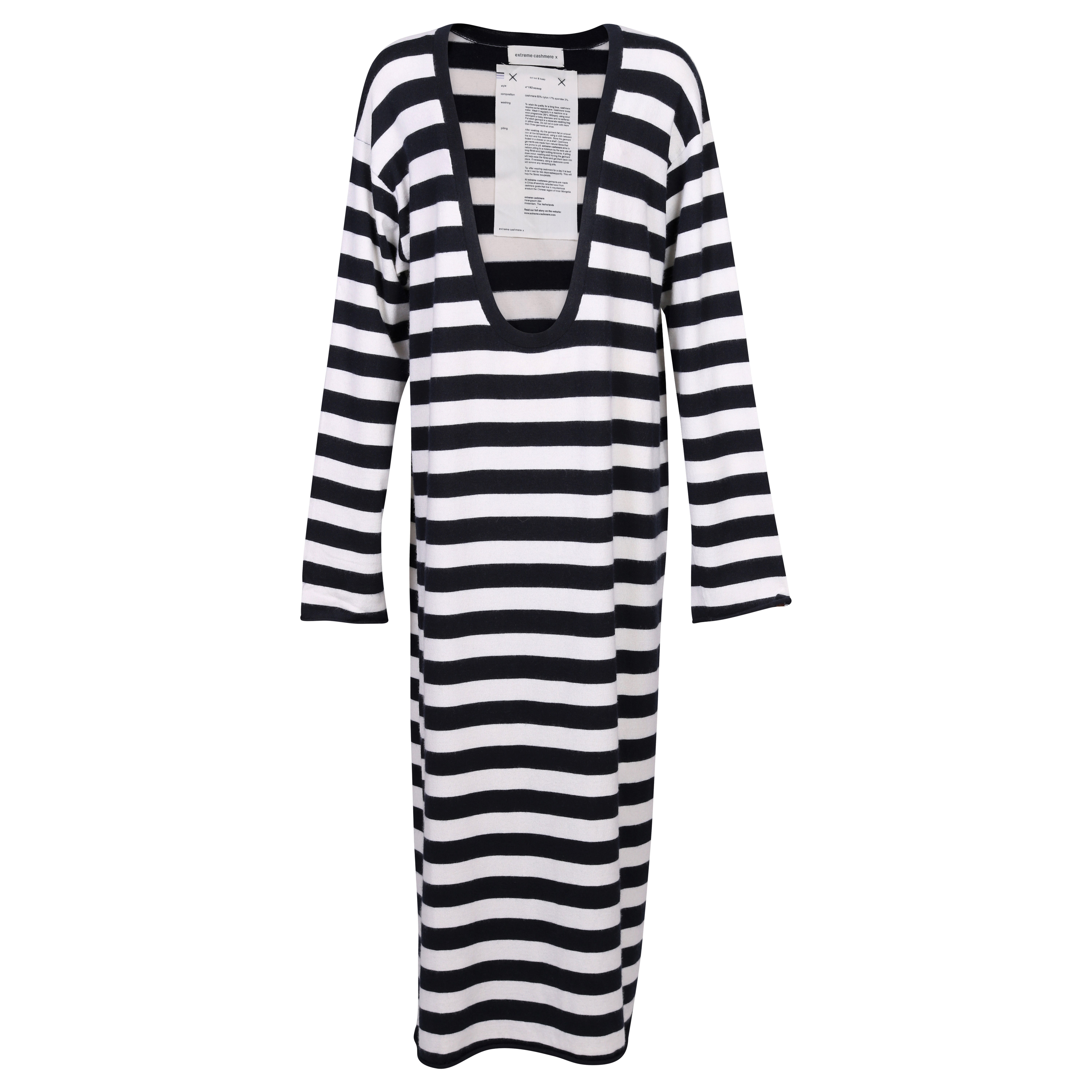 Extreme Cashmere Dress N°192 Scoop in Stripe