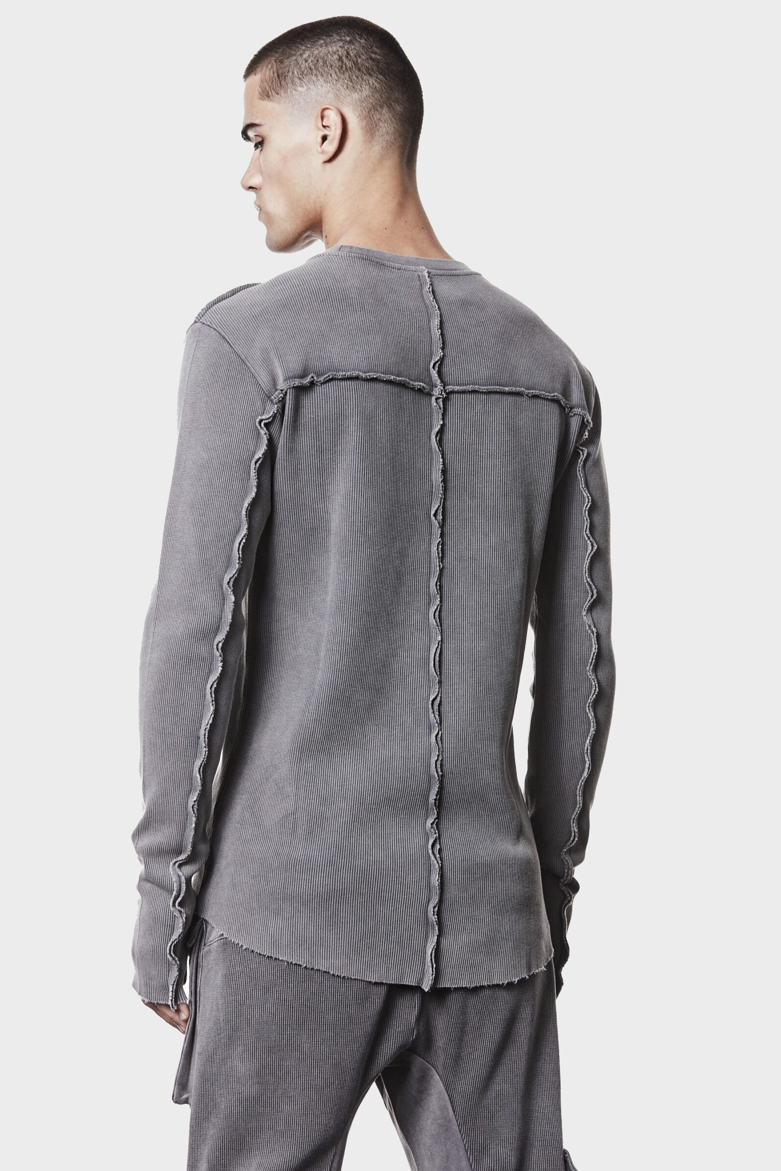 THOM KROM Longsleeve in Used Grey THOM KROM Longsleeve in Used Grey