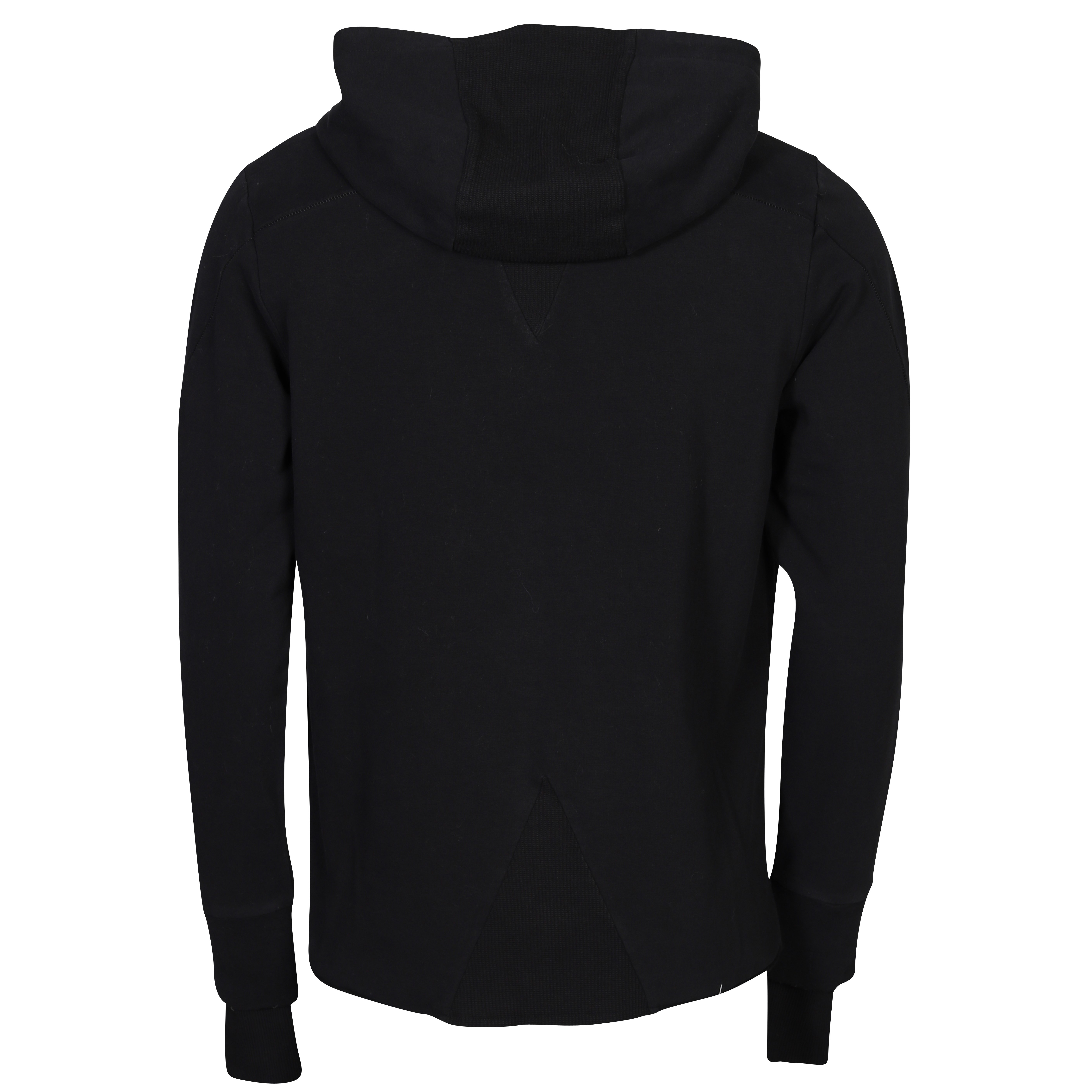 Thom Krom Hooded Zip Sweatjacket in Black