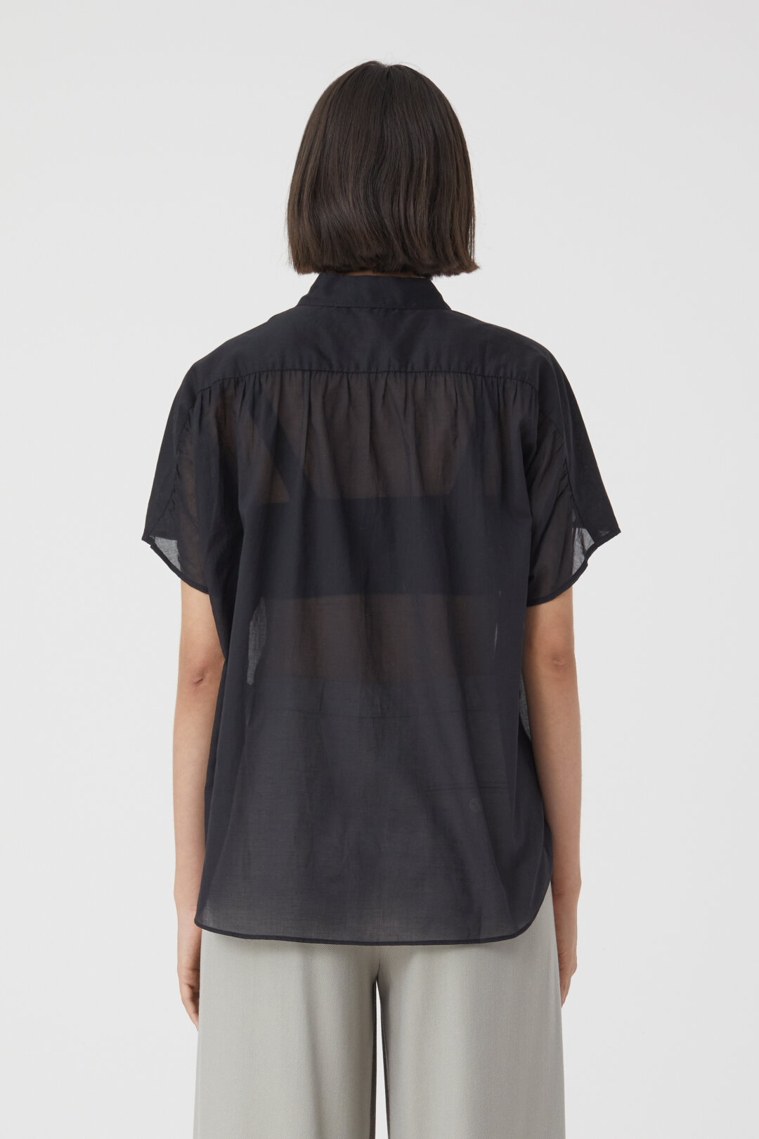 CLOSED Gathered Shirt in Black