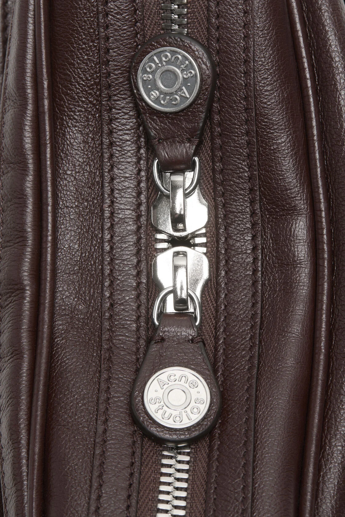 ACNE STUDIOS Camero Party Bag in Chocolate Brown