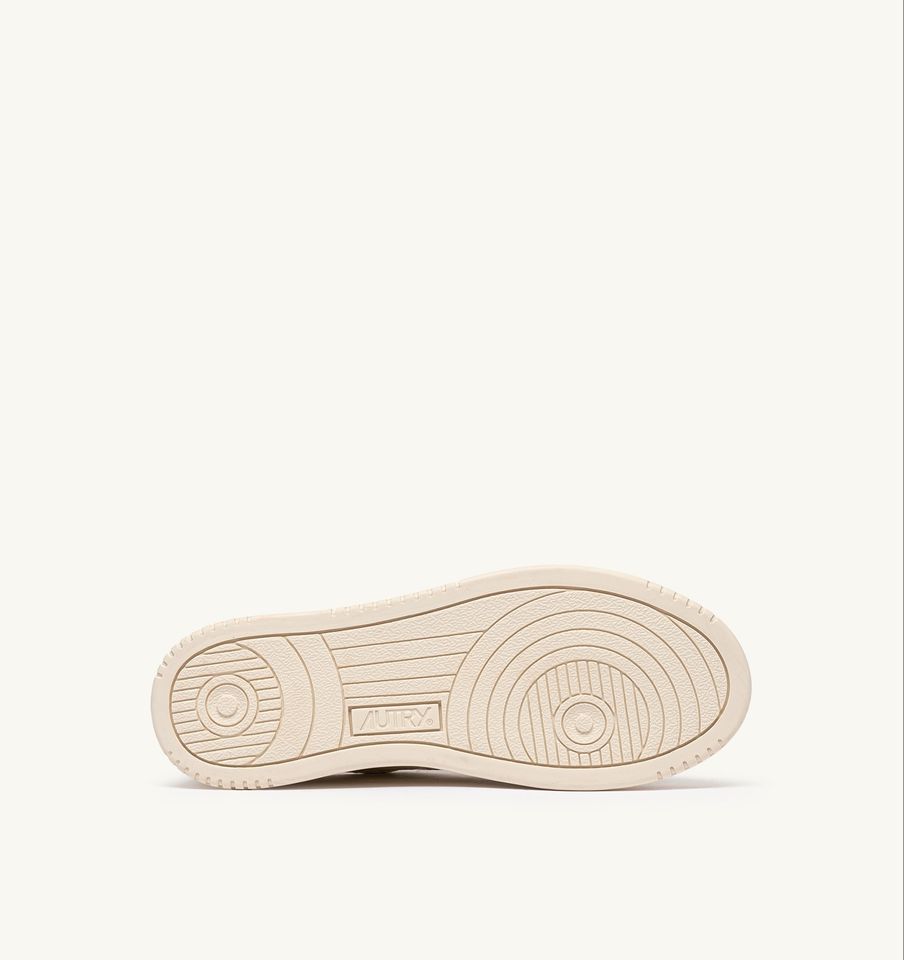 AUTRY ACTION SHOES Medalist Low Sneaker Elephant in Sand/Leopard