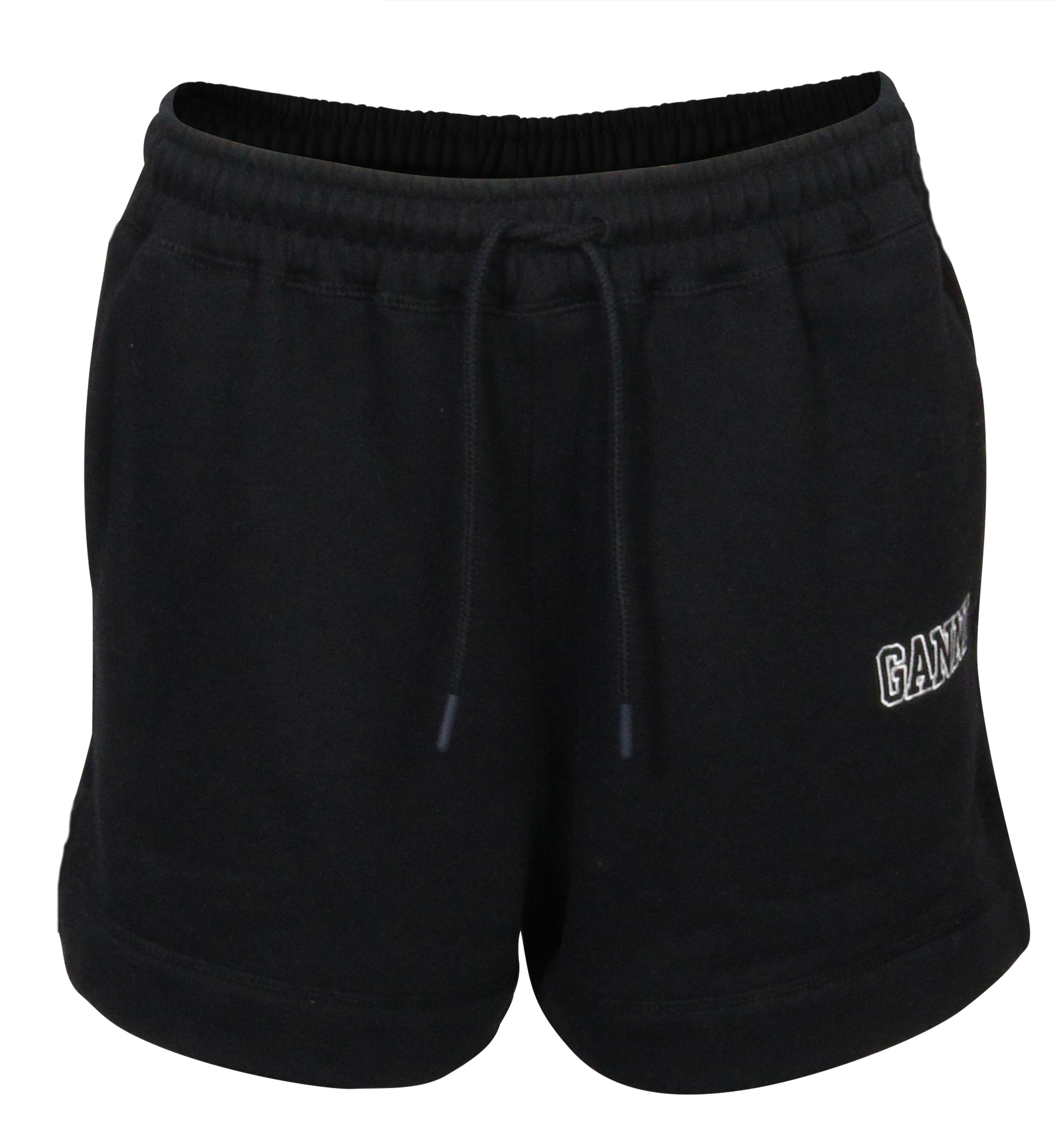 Ganni Drawstring Sweat Shorts Software Isoli Black