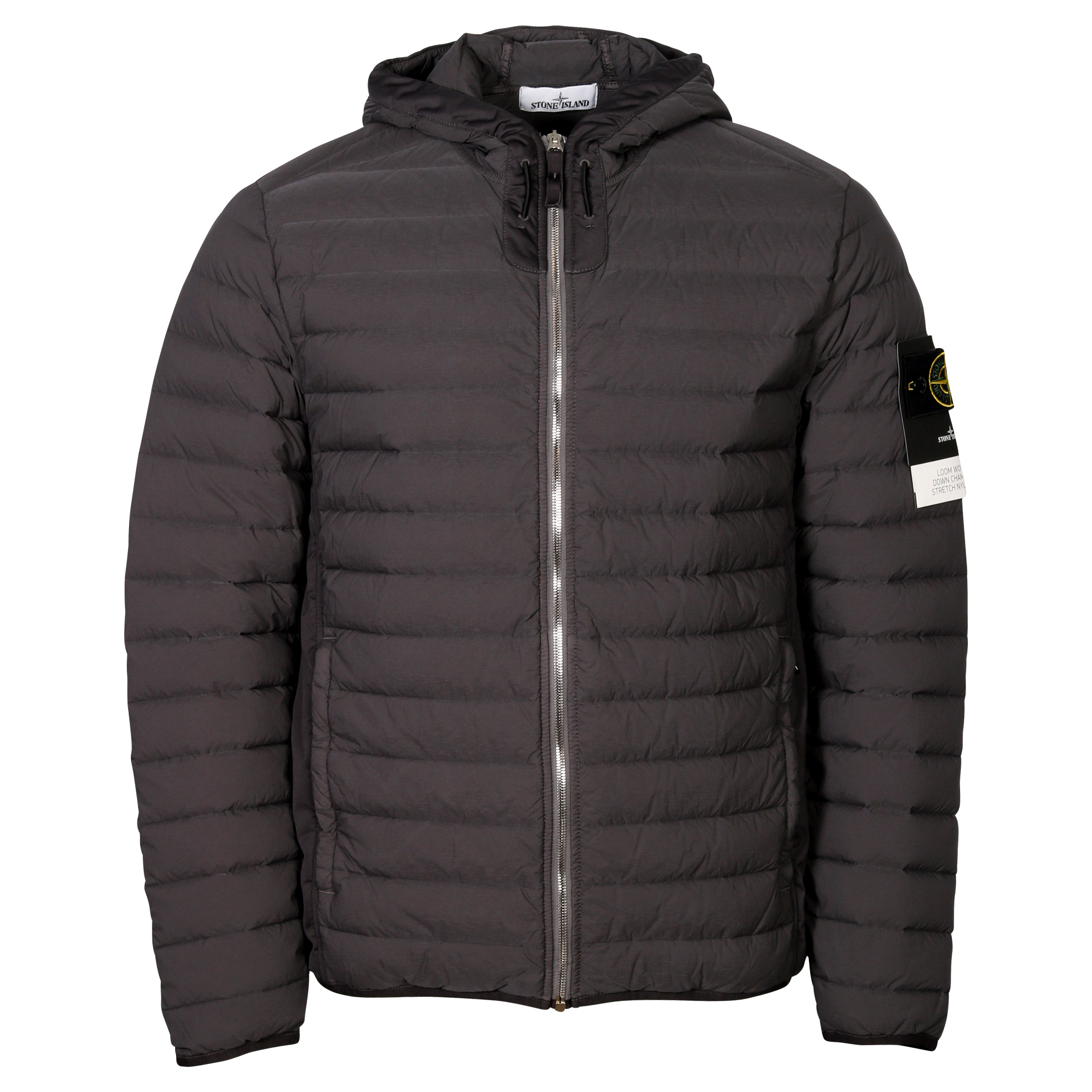Stone Island Real Down Jacket Dark Grey