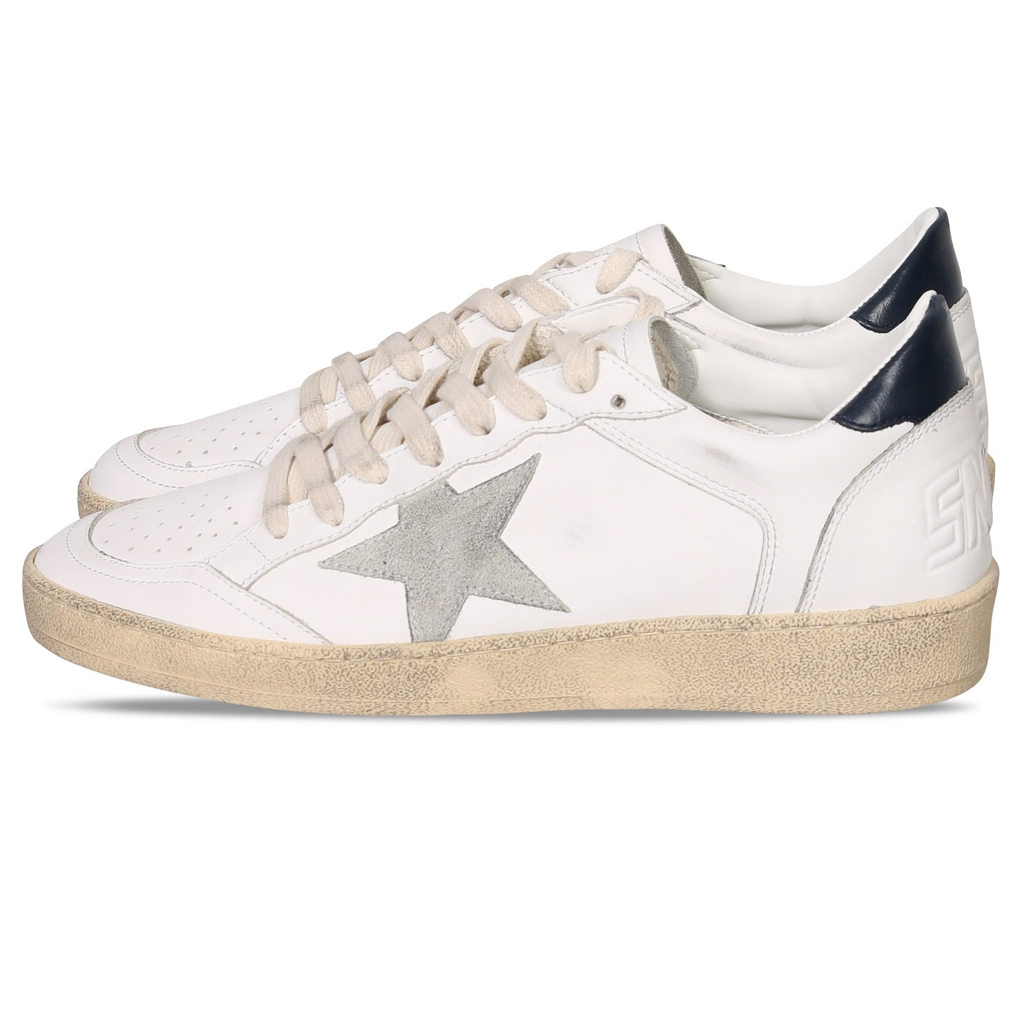 GOLDEN GOOSE Sneaker Ball Star in White/Ice/Night Blue 46