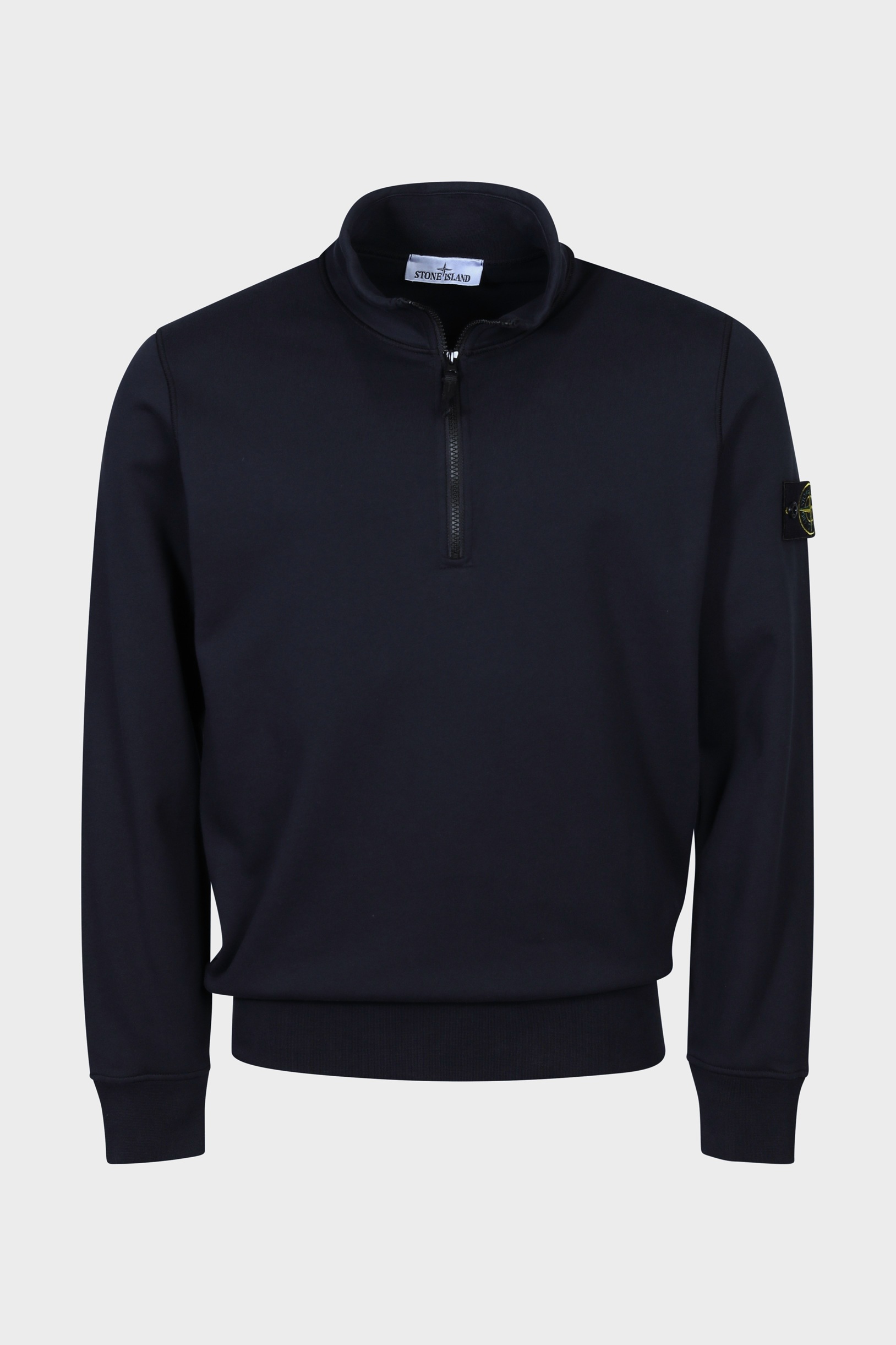 STONE ISLAND Half-Zip Sweatshirt in Dark Navy