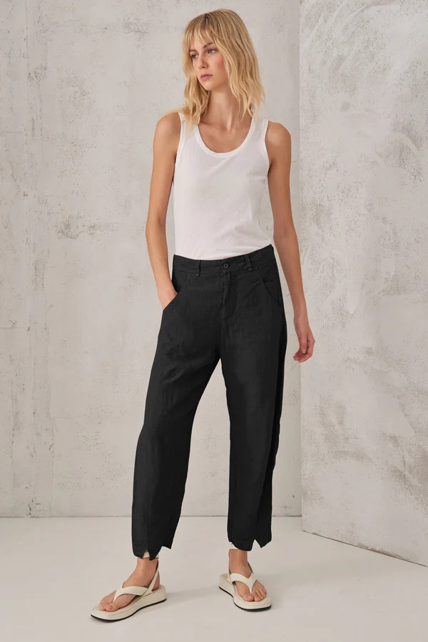 TRANSIT PAR SUCH Linen Pant in Black