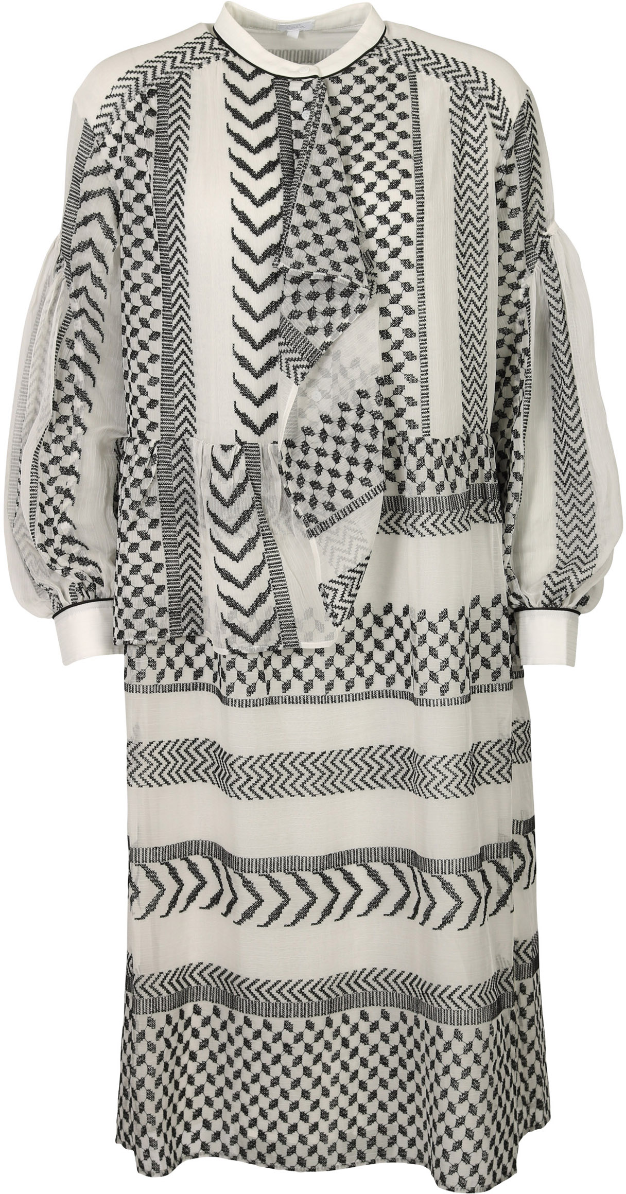 Lala Berlin Dress Dilani X-Stitch Kufiya Embroidered