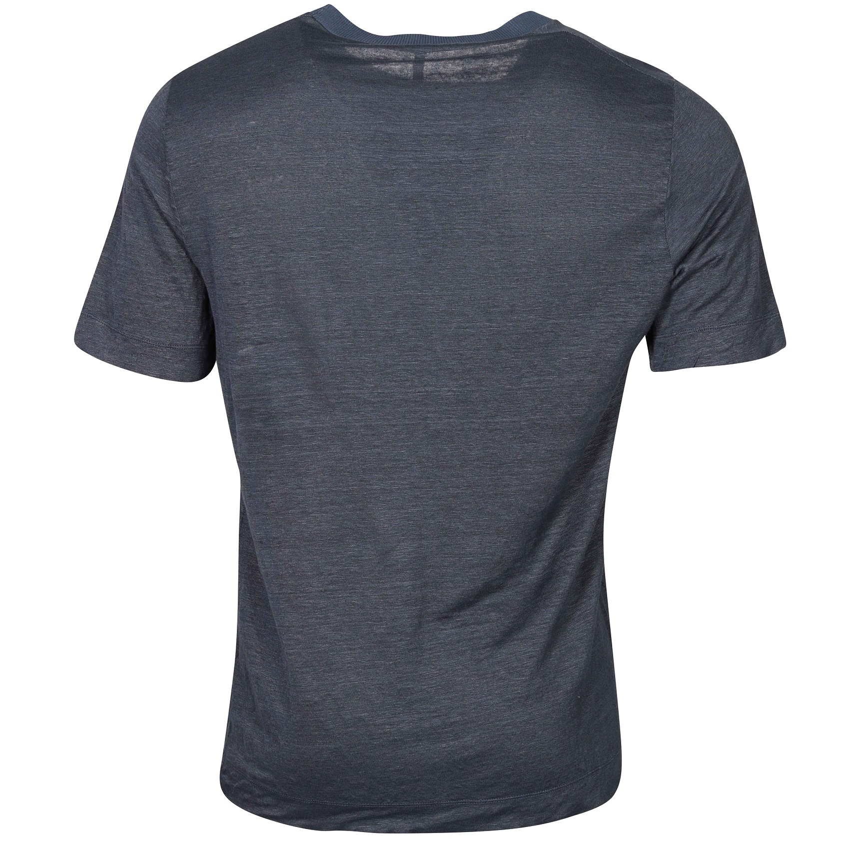 TRANSIT UOMO Hemp T-Shirt in Blue 3XL