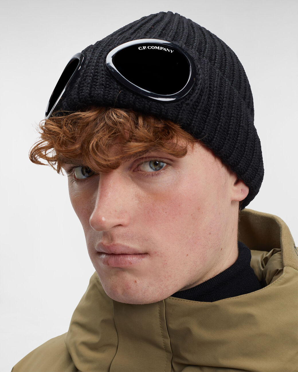 C.P. COMPANY Knit Cap in Black