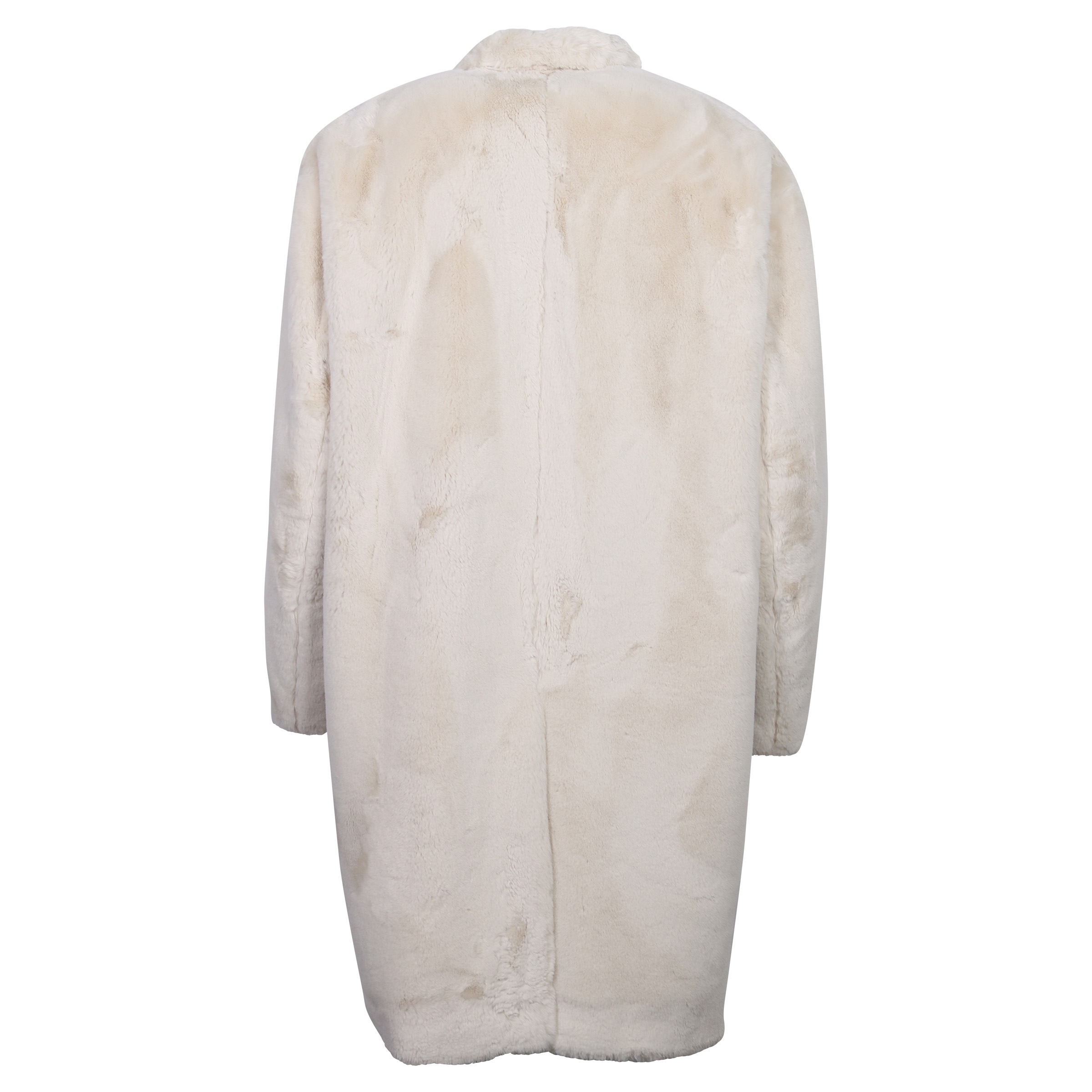 Teddy Bear Coat in Ecru XS