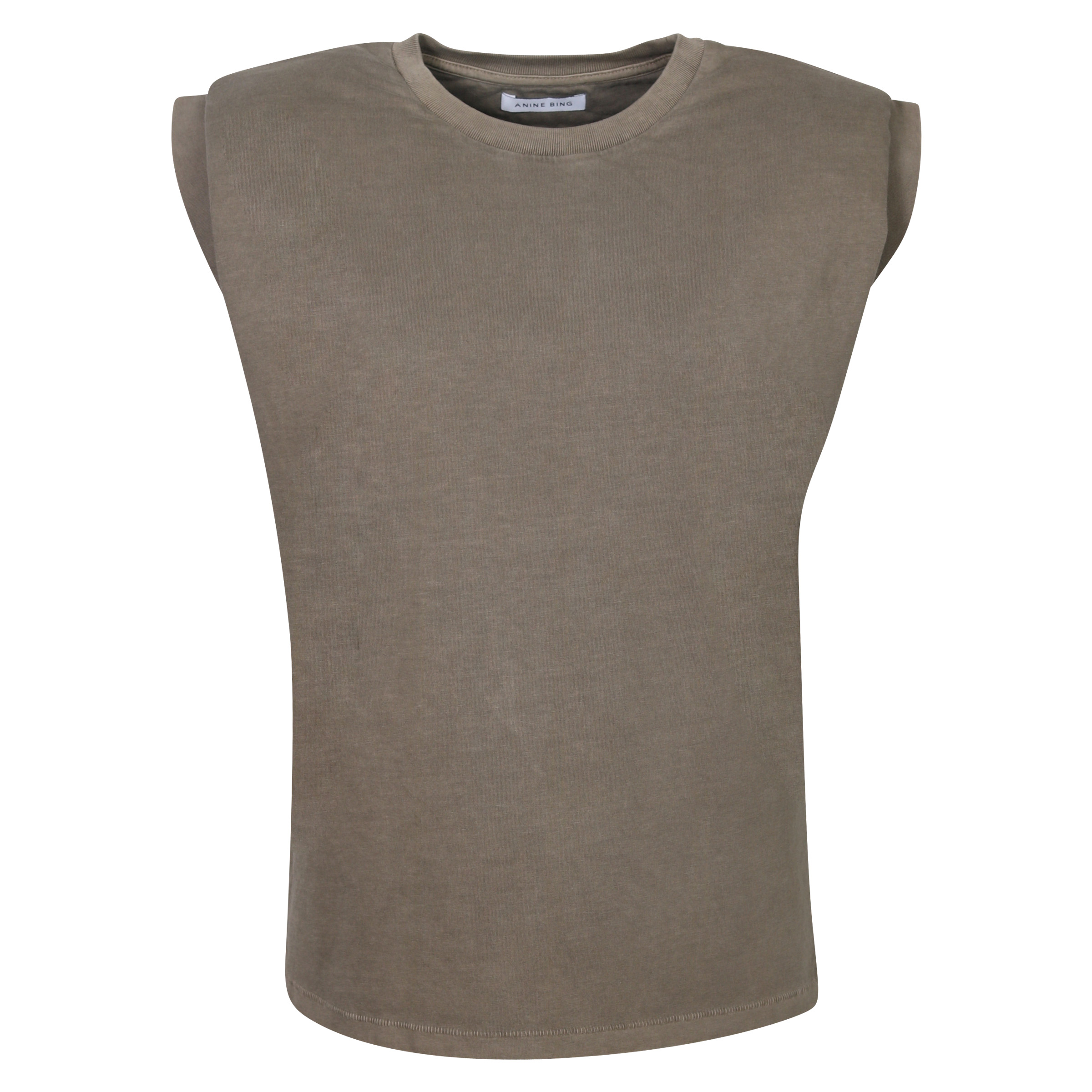 Anine Bing Tank Tanner Big Shoulder Olive
