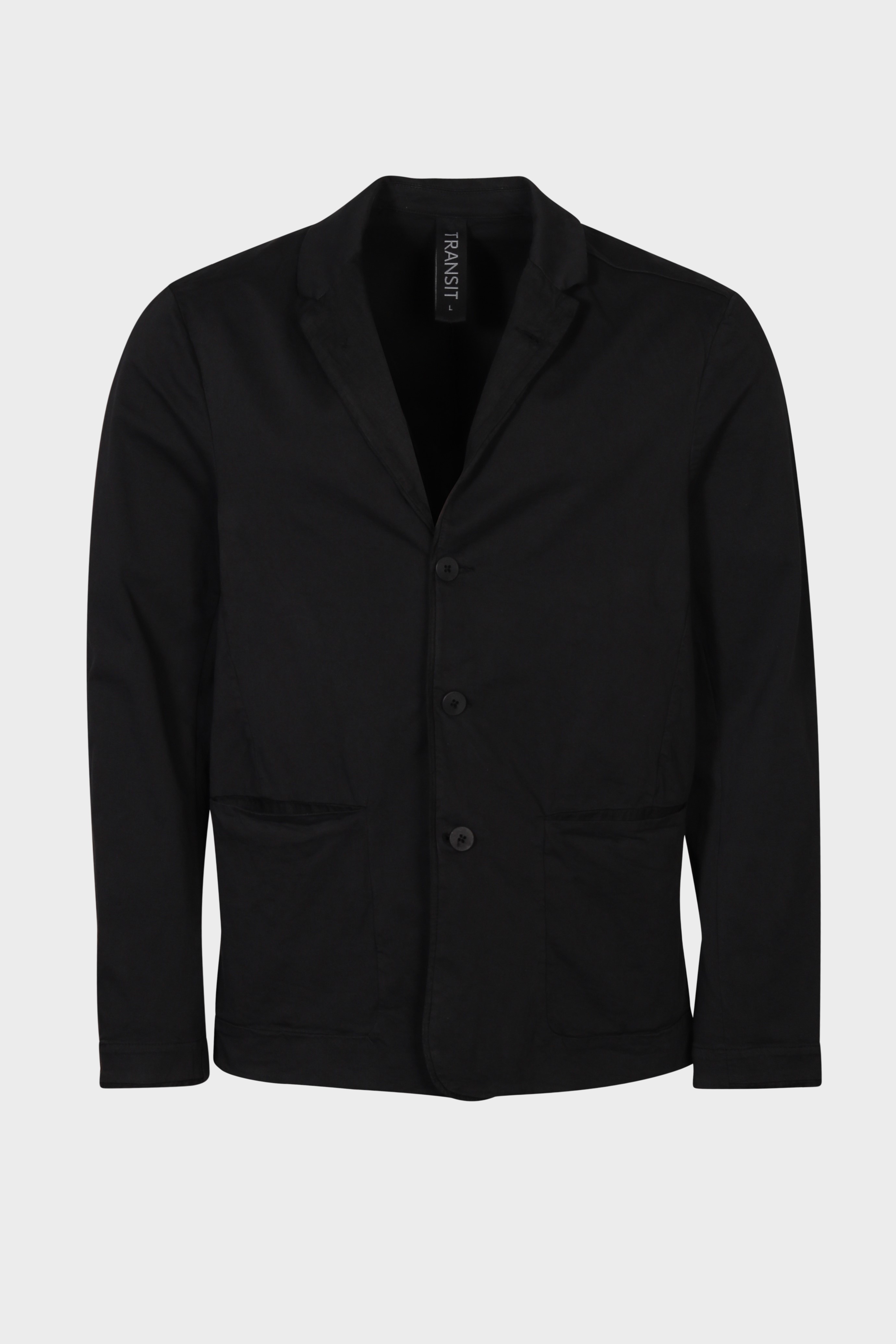 TRANSIT UOMO Cotton/Linen Jacket in Black M