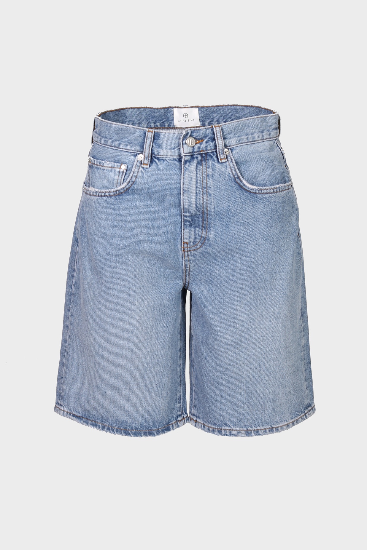 ANINE BING Jasper Jeans Short in Pacific Blue