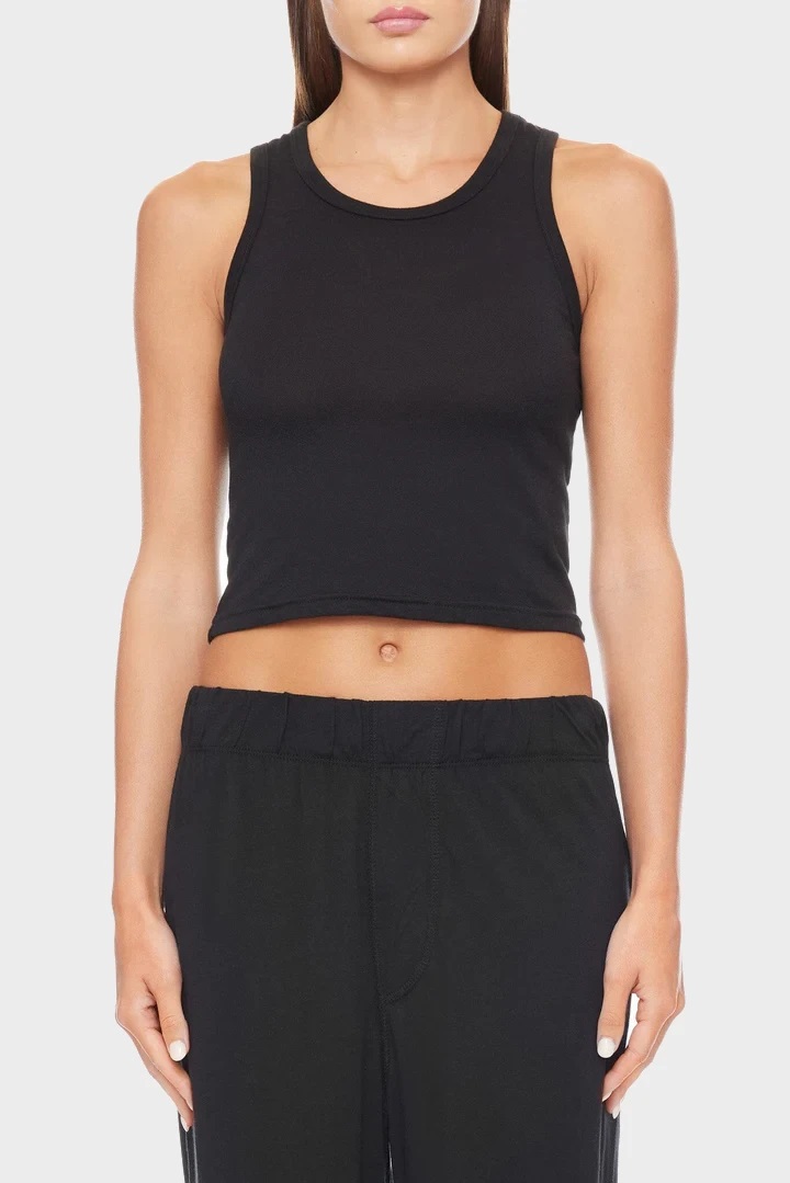 ÉTERNE Fitted Tank in Black L