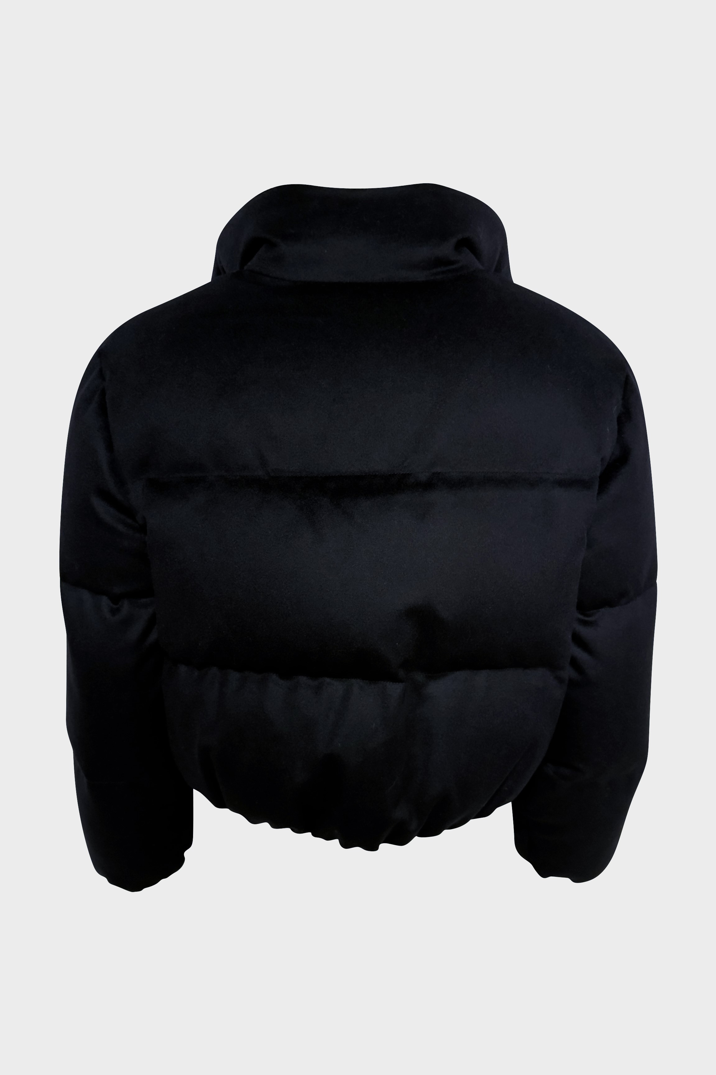 FLONA Soft Wool Down Jacket in Dark Navy