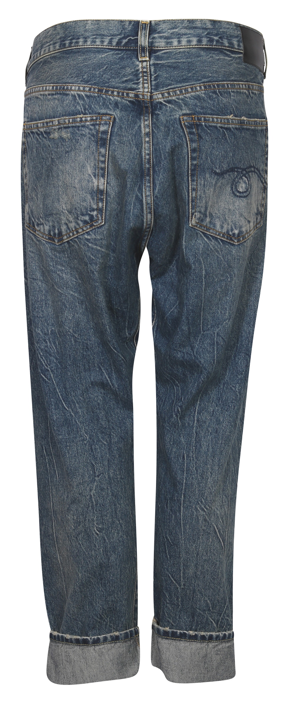 R13 Cross Over Jeans Kelly Washed Blue