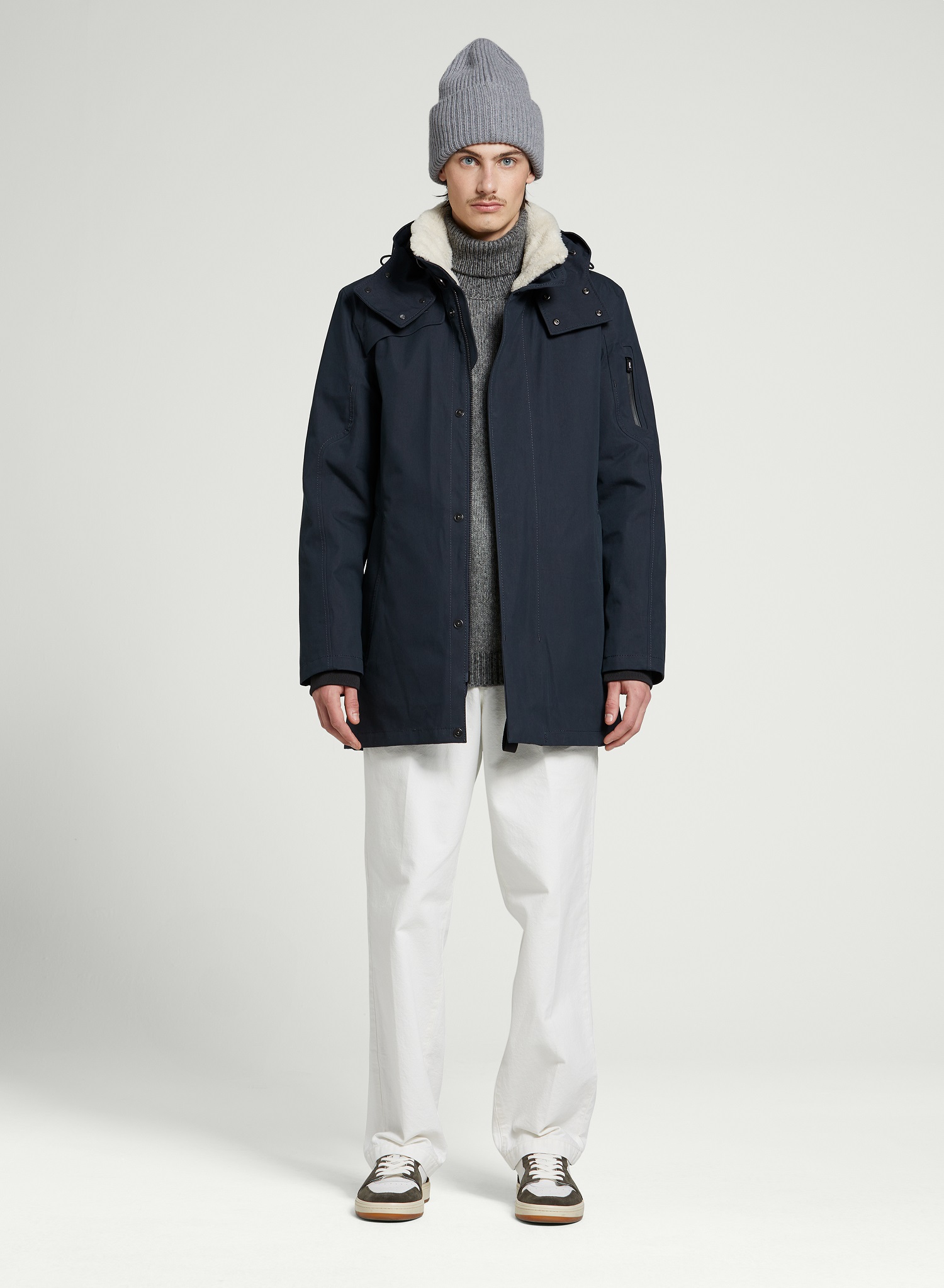 g-lab Magnum Cotton Touch Parka in Dark Navy