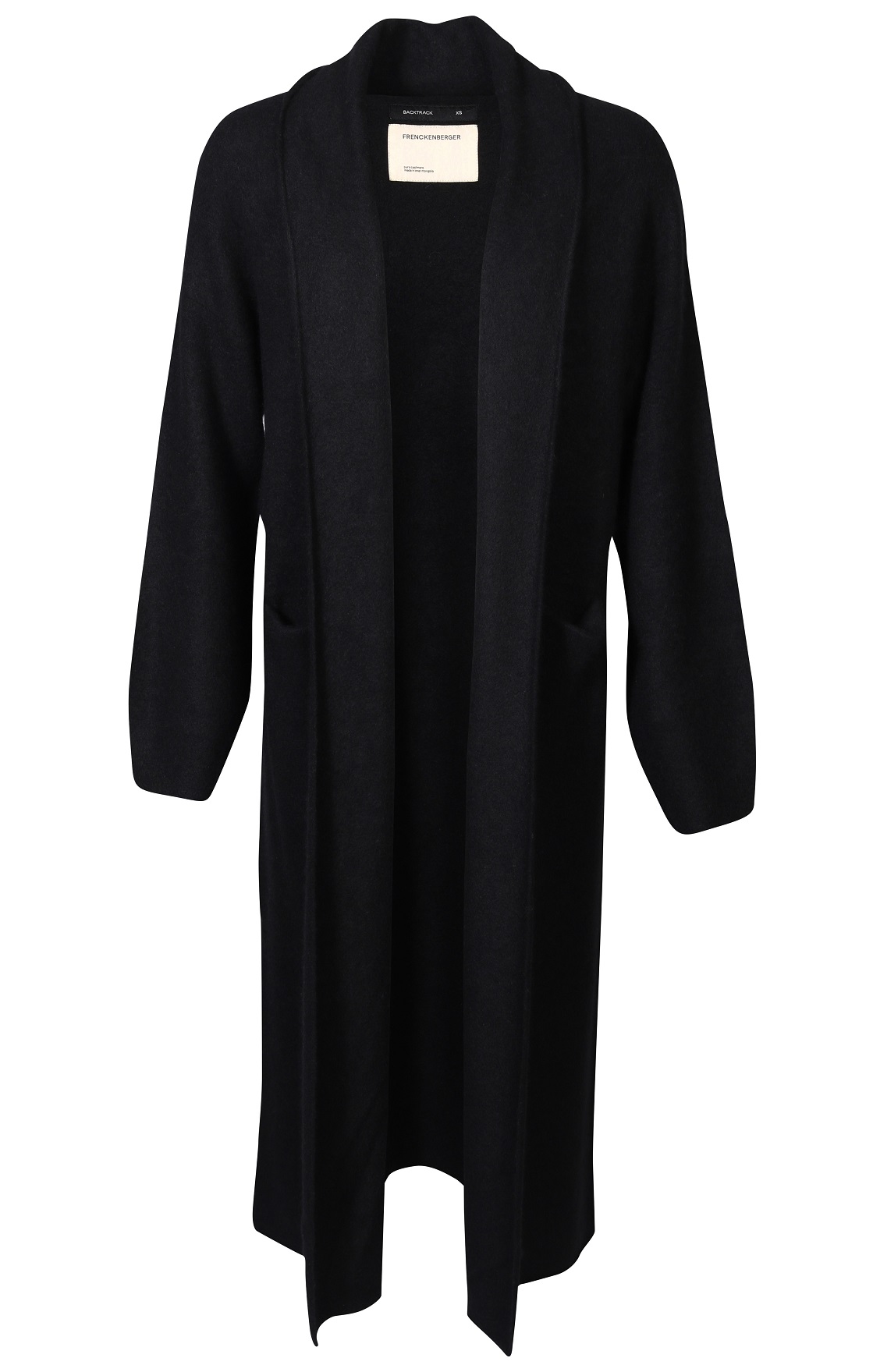 FRENCKENBERGER Big Cardigan Coat in Black