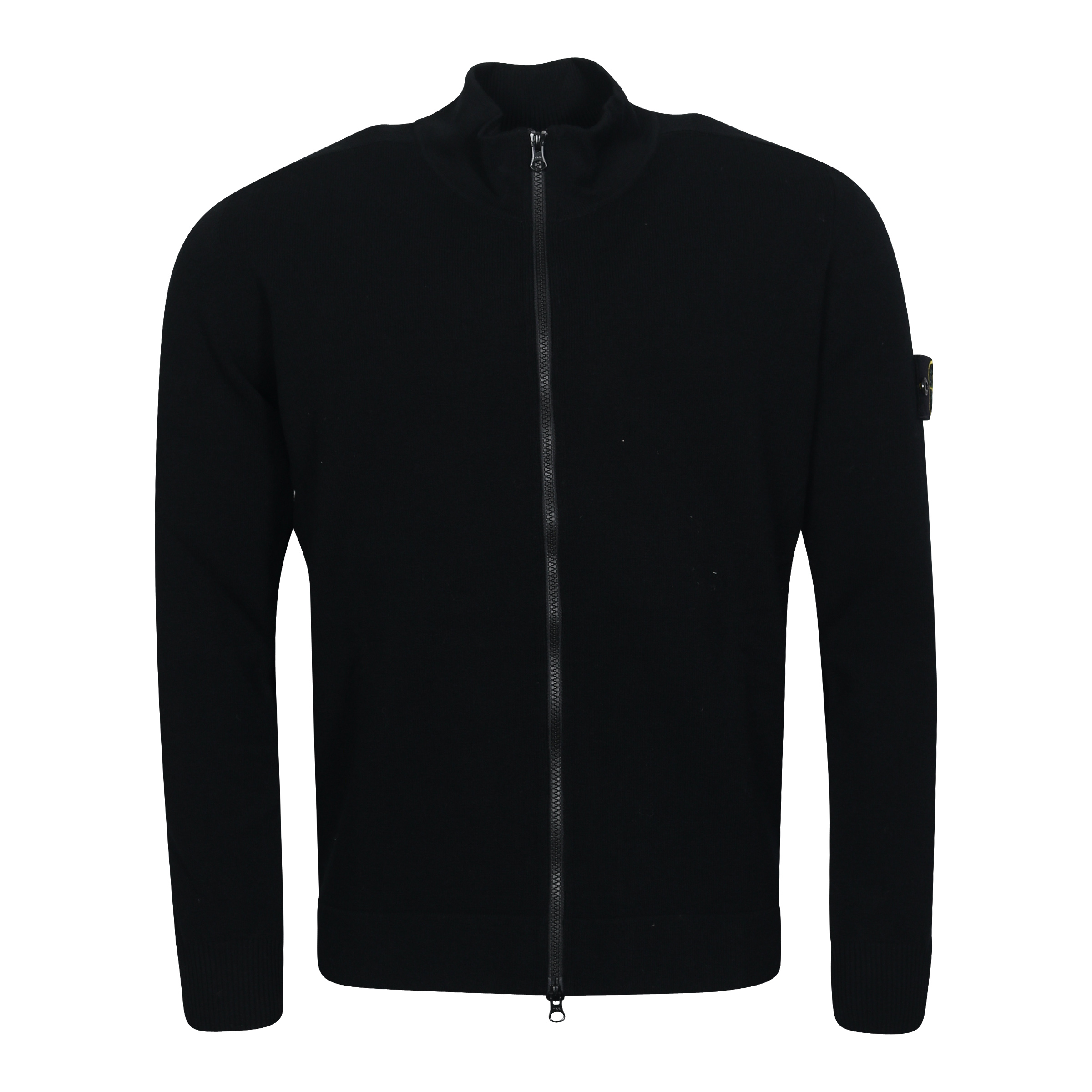Stone Island Knit Zip Cardigan Black