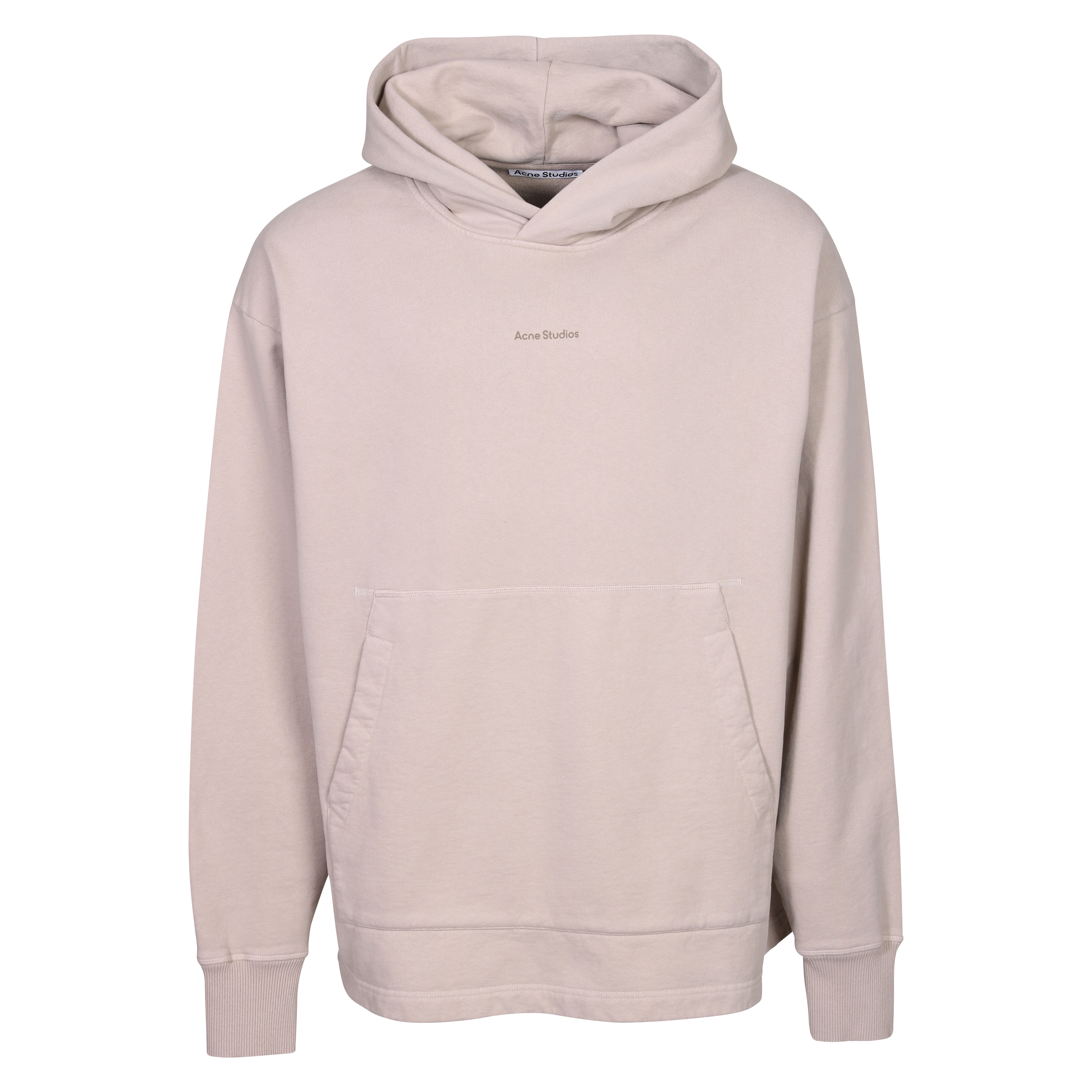 Acne Studios Stamp Hoodie in Oyster Grey XS