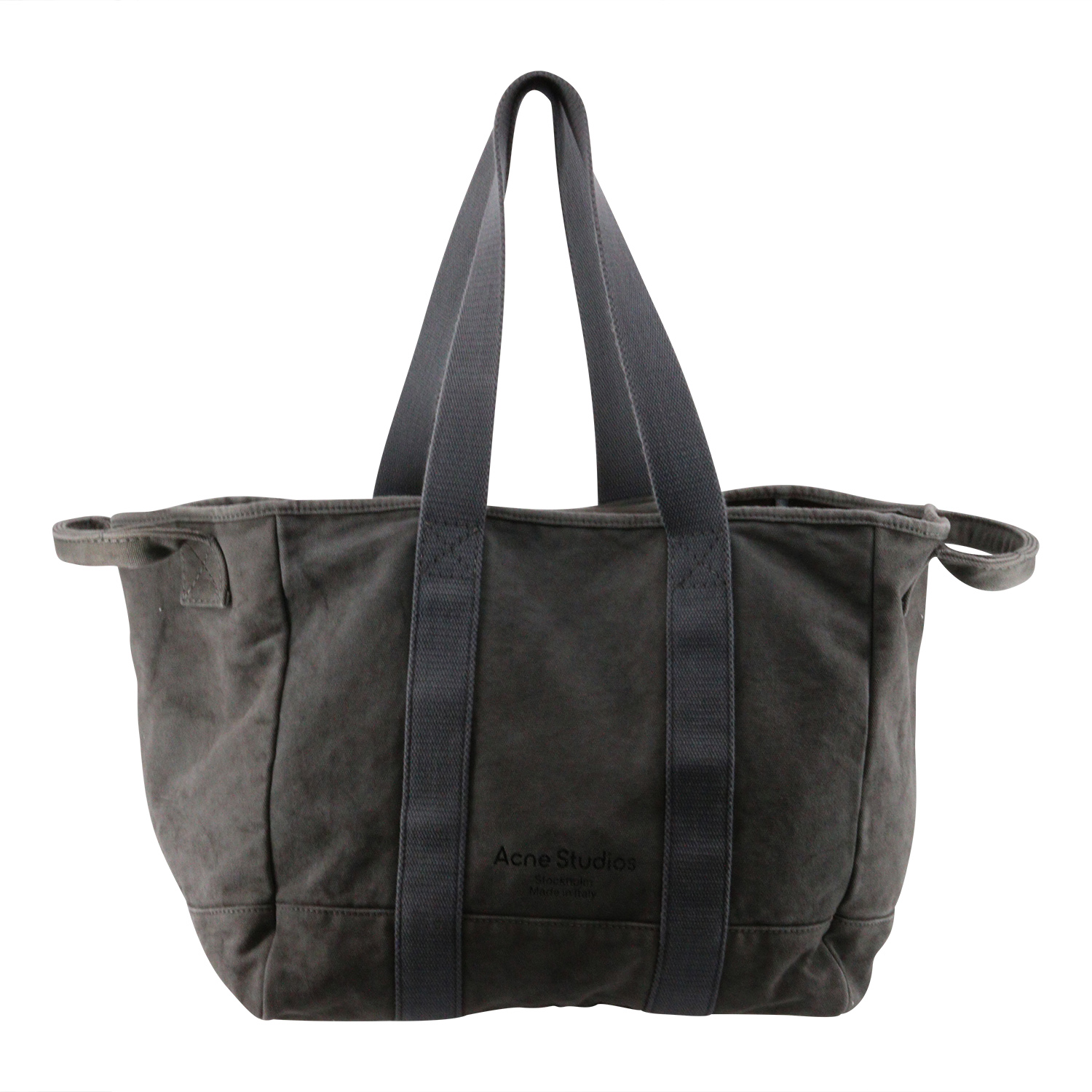 Acne Studios Bag Webbing Tote Canvas M Dark Grey