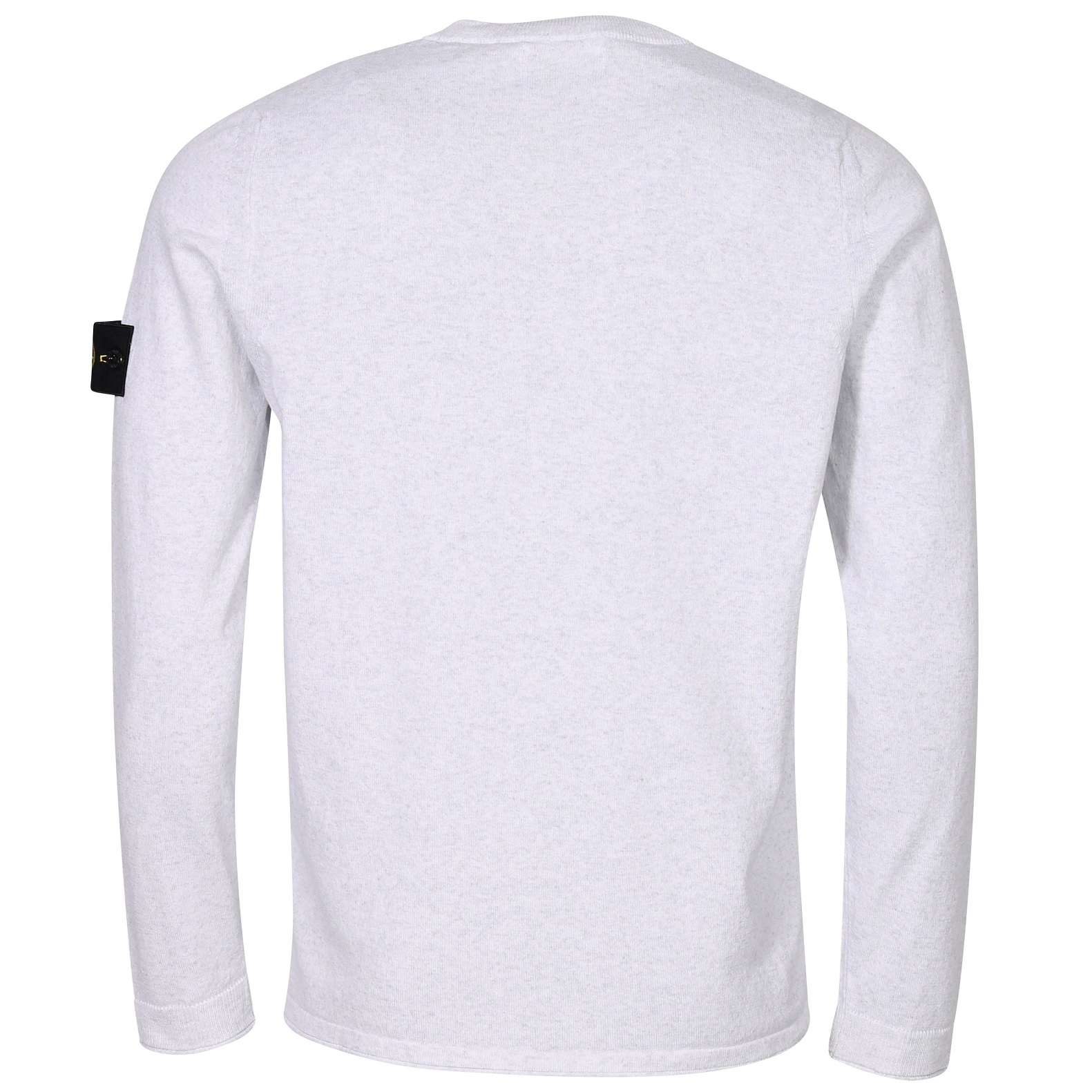 STONE ISLAND Cotton Knit Pullover in Melange Grey XL