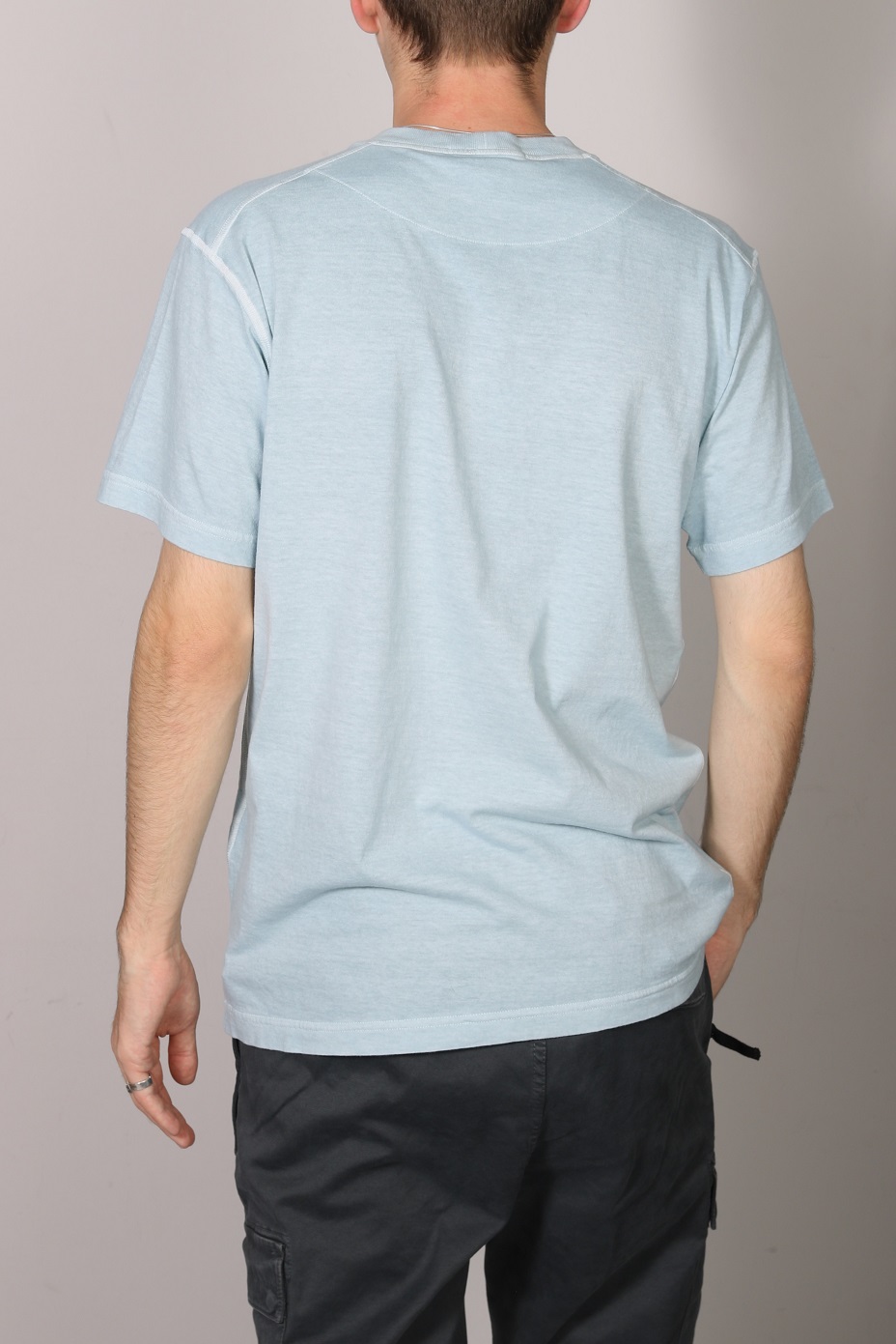 STONE ISLAND T-Shirt in Washed Sky Blue S