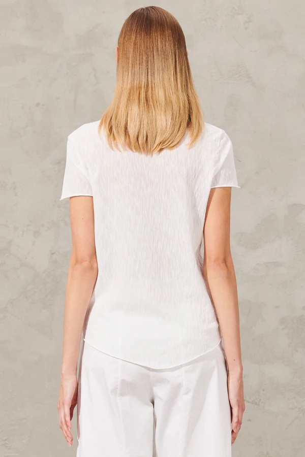 TRANSIT PAR SUCH V-Neck T-Shirt in White L