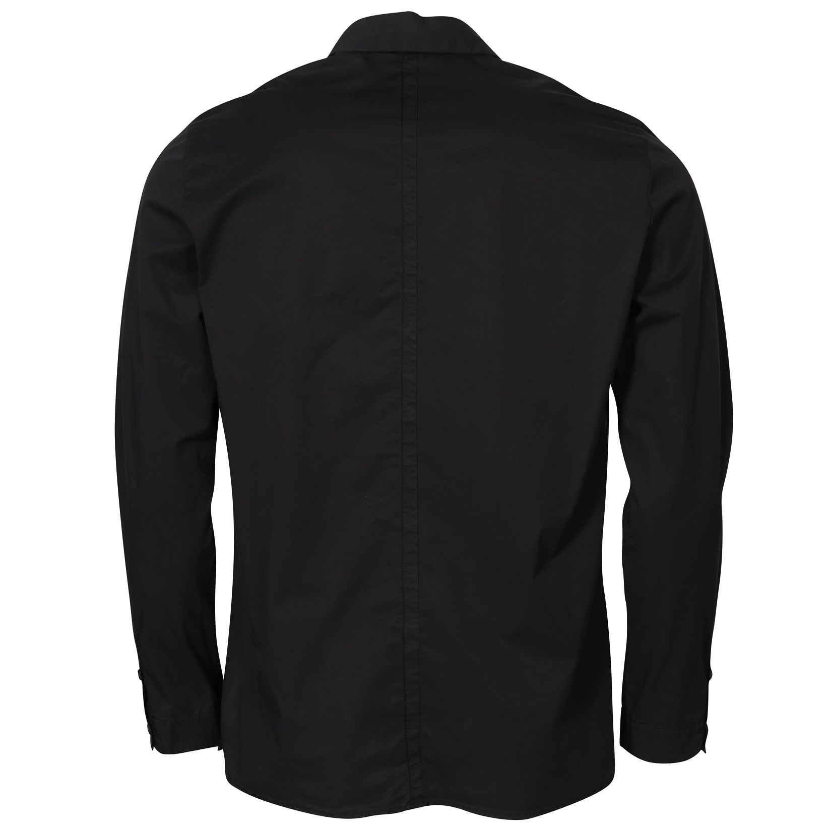TRANSIT UOMO Cotton Stretch Shirt in Black